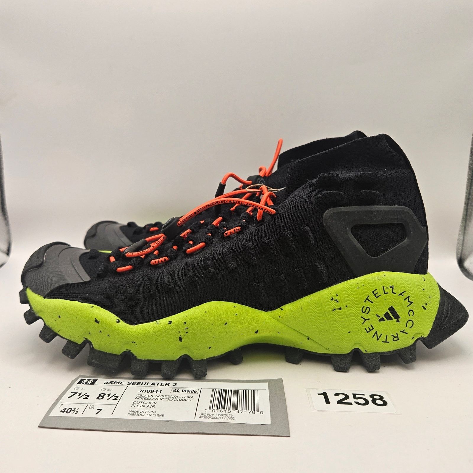 Adidas ADIDAS X STELLA MCCARTNEY SEEULATER 2 JH8944 MEN'S 7.5 BLACK Size US 7.5 / EU 40-41 - 2 Thumbnail