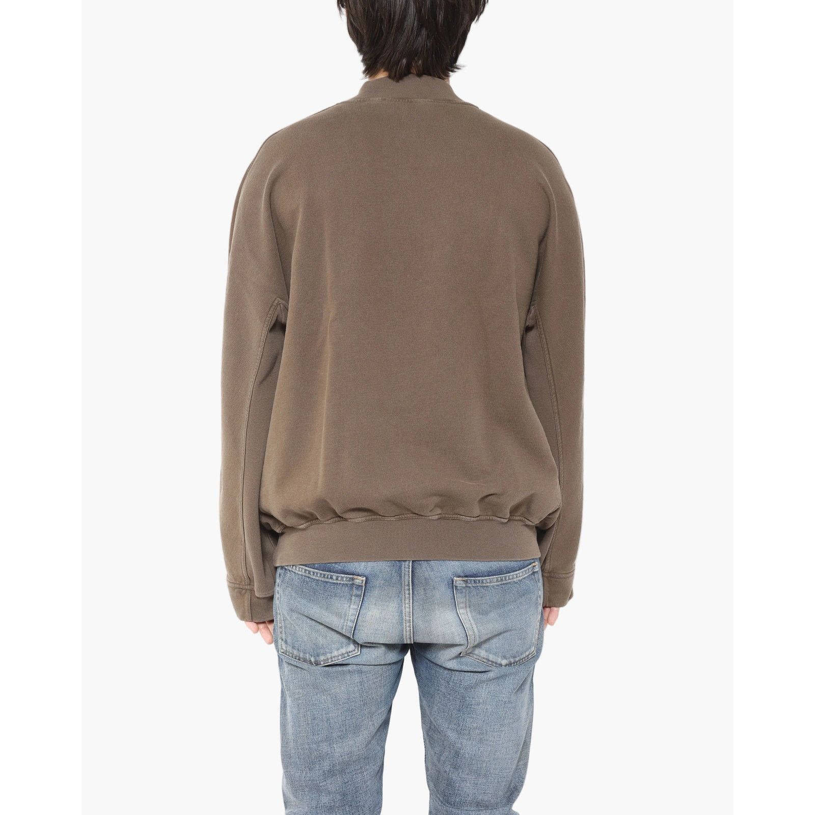 Haider Ackermann FW15 Shawl Collar Sweatshirt in Brown Cotton Size US M / EU 48-50 / 2 - 2 Thumbnail