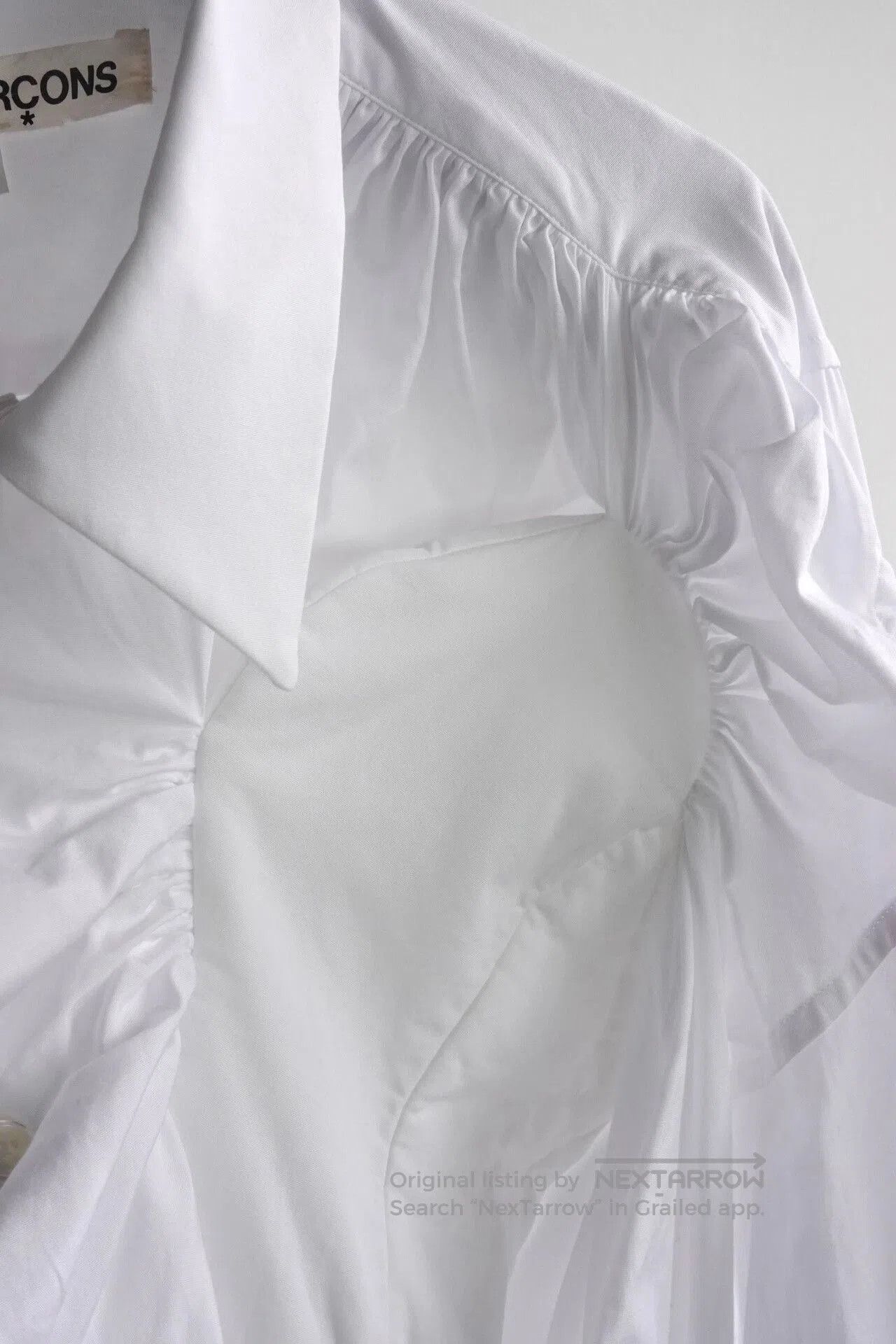 CDG by Comme des Garcons Comme des Garçons Asymmetrical White Shirt. Size US L / EU 52-54 / 3 - 6 Thumbnail