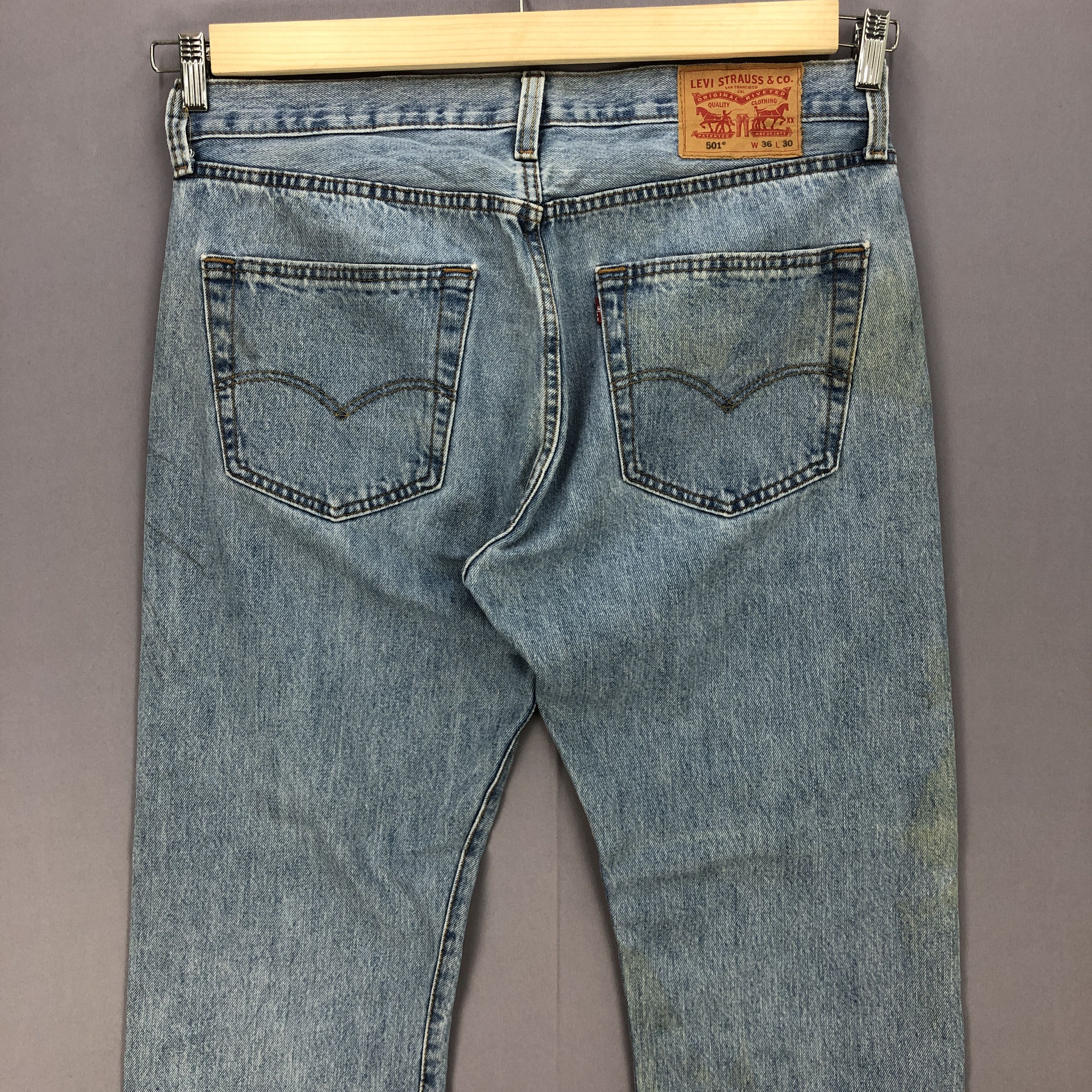 Levi's Vintage Levis 501 Jeans Levi's Stone Wash Faded Denim Pants Size US 34 / EU 50 - 4 Thumbnail