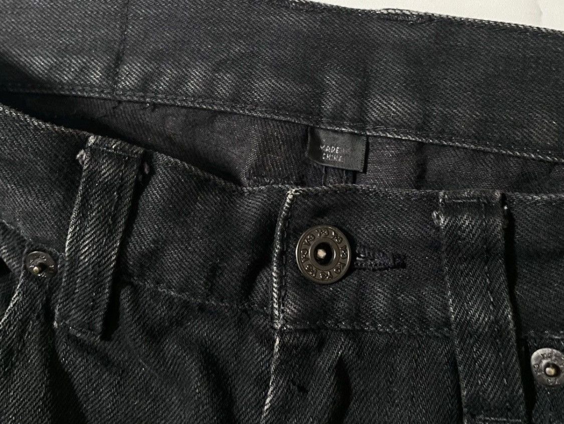 Yohji Yamamoto TAX FREE 🇺🇸 Yohji yamamoto y-3 logo slim straight black jeans Size US 29 - 8 Thumbnail
