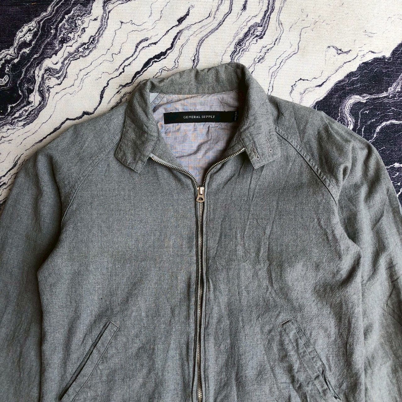 Japanese Brand General Supply Minimal Zip Work Jacket Grey Size US S / EU 44-46 / 1 - 3 Thumbnail