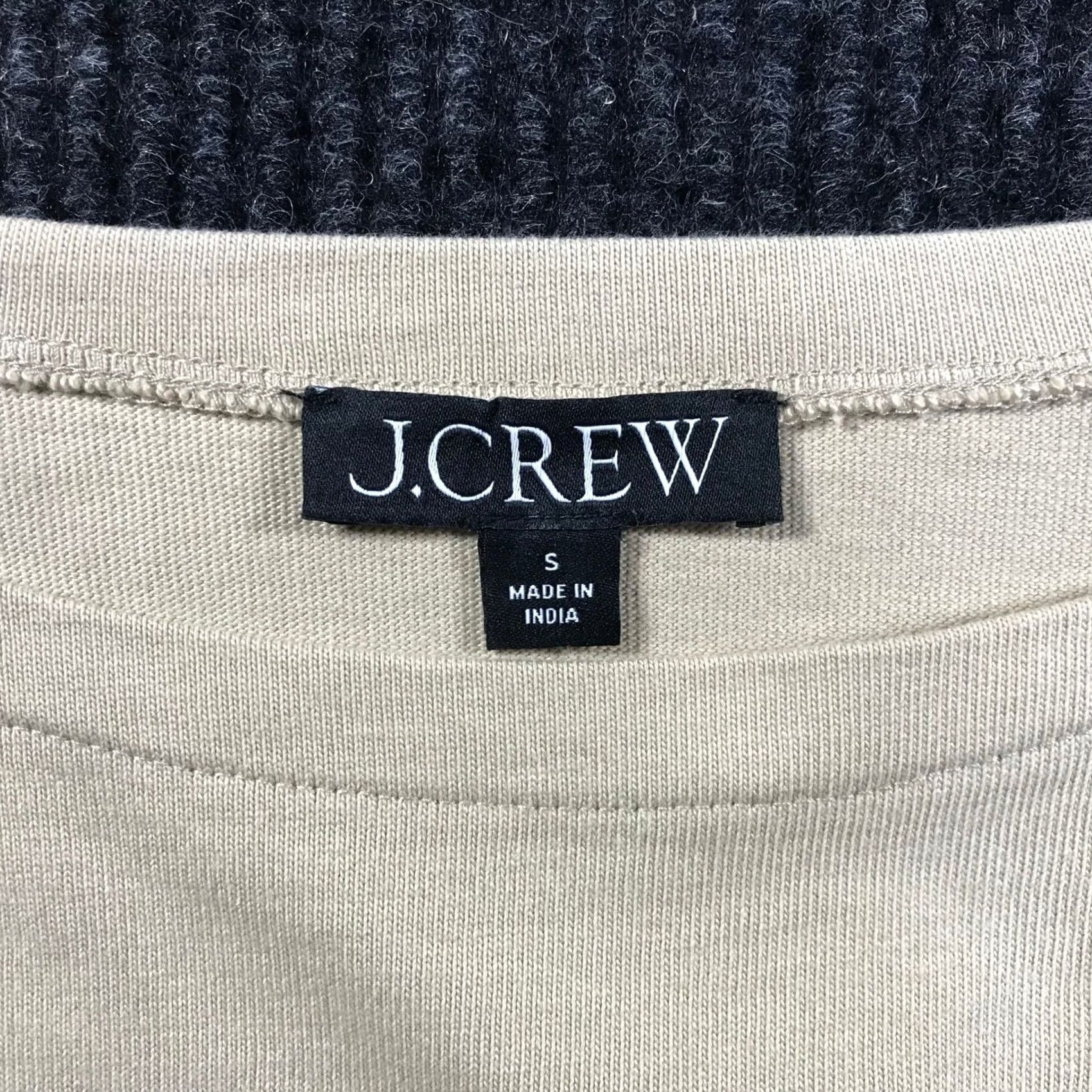 J.Crew J.Crew Womens Beige Sequin Floral Embellished Long Sleeve Top Size S Boat Neck Shirt Womens Size S / US 4 / IT 40 - 7 Thumbnail