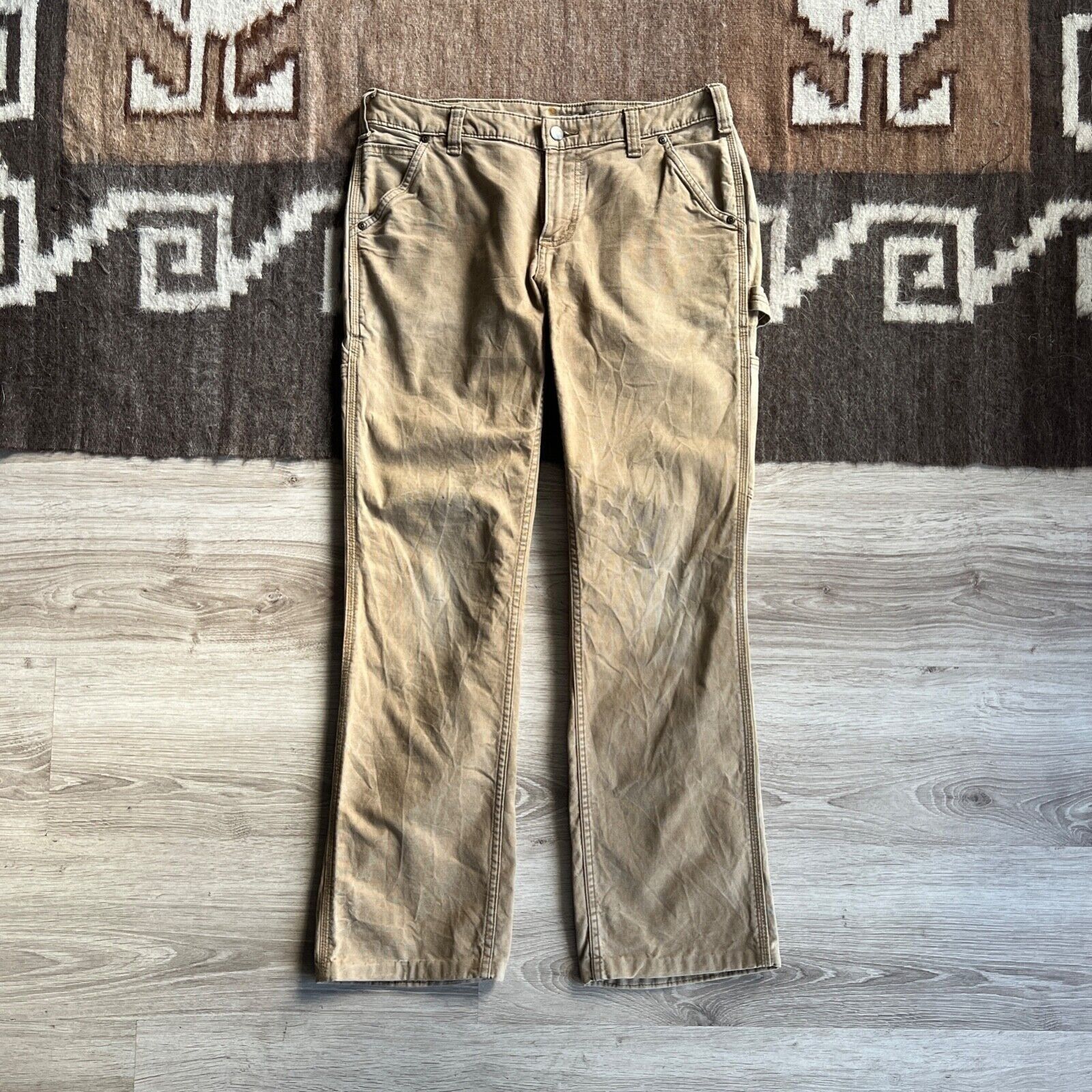 Carhartt Carhartt Distressed Regular Single Knee Pants Jeans 8765AC Size 32" / US 10 / IT 46 - 2 Thumbnail