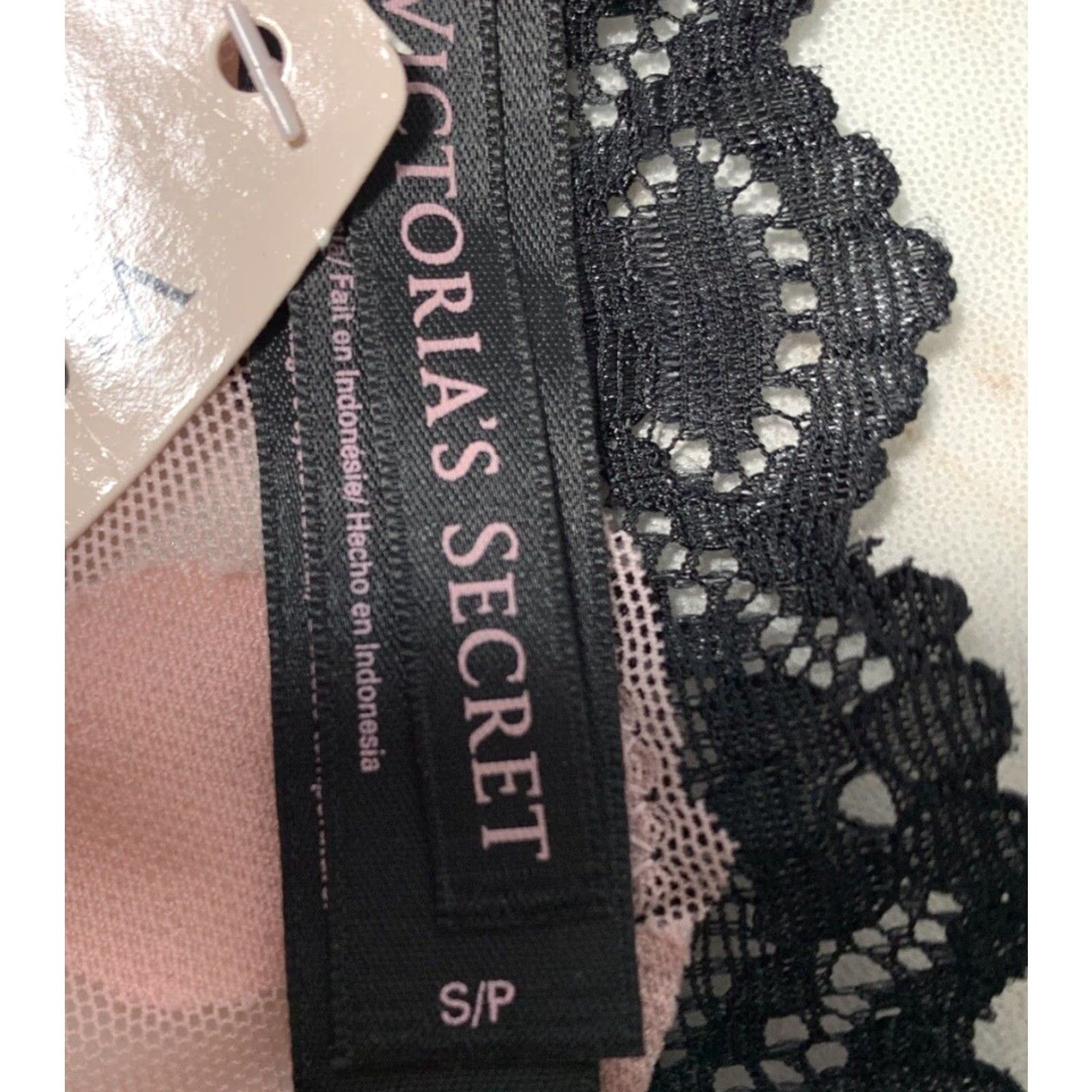Vintage Victoria Secret Maidenform Hipster Cheeky Panties S Pink Black Women’s S Stretch Size 28" / US 6 / IT 42 - 6 Thumbnail
