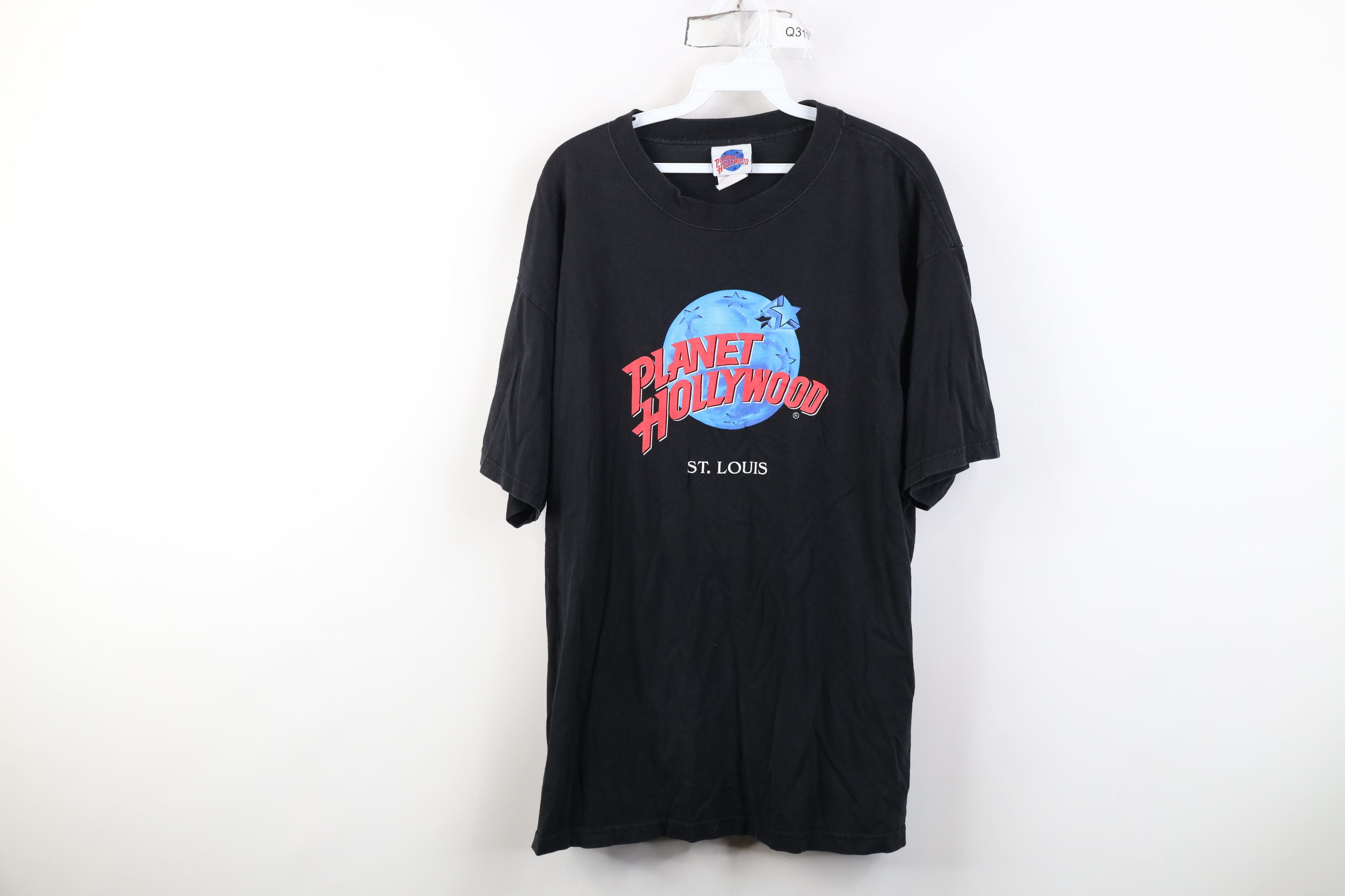 Vintage Vintage 90s Planet Hollywood St Louis T-Shirt Black USA Size US XL / EU 56 / 4 - 1 Thumbnail