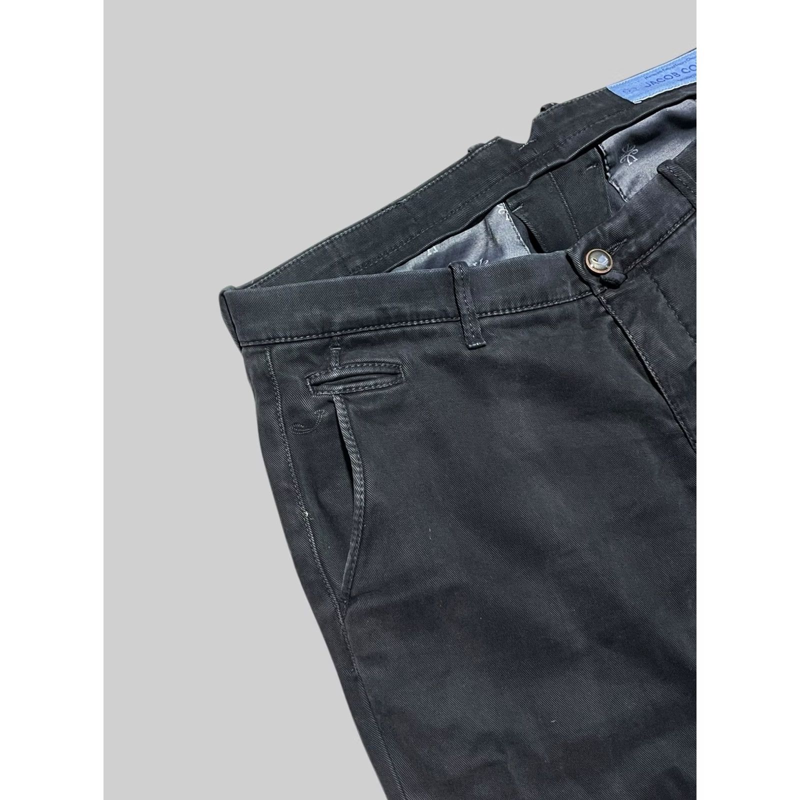 Jacob Cohen Jacob Cohen Bobby Comf Pants Men Regular 34 Black Chino Button Zip Inseam 34 Reactivated Womens? Size US 34 / EU 50 - 2 Thumbnail