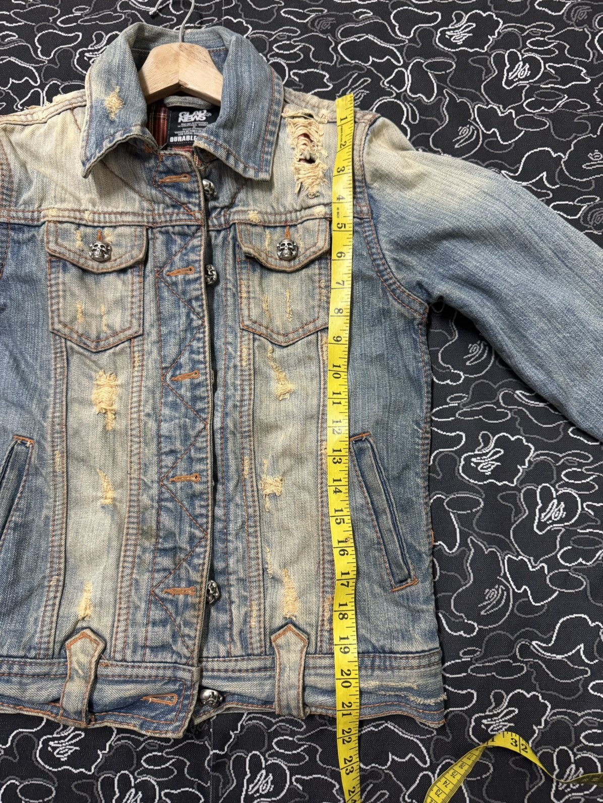 Other 2000s GLAD NEWS PUNK DENIM JACKET Size US XS / EU 42 / 0 - 10 Thumbnail