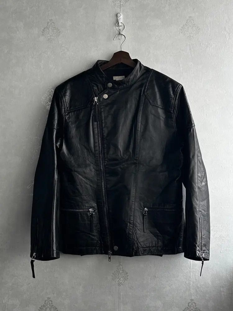 HELMUT LANG アシンメトリーレザージャケット Helmut Lang Articulated Leather Jacket | HELMUTLANG.COM