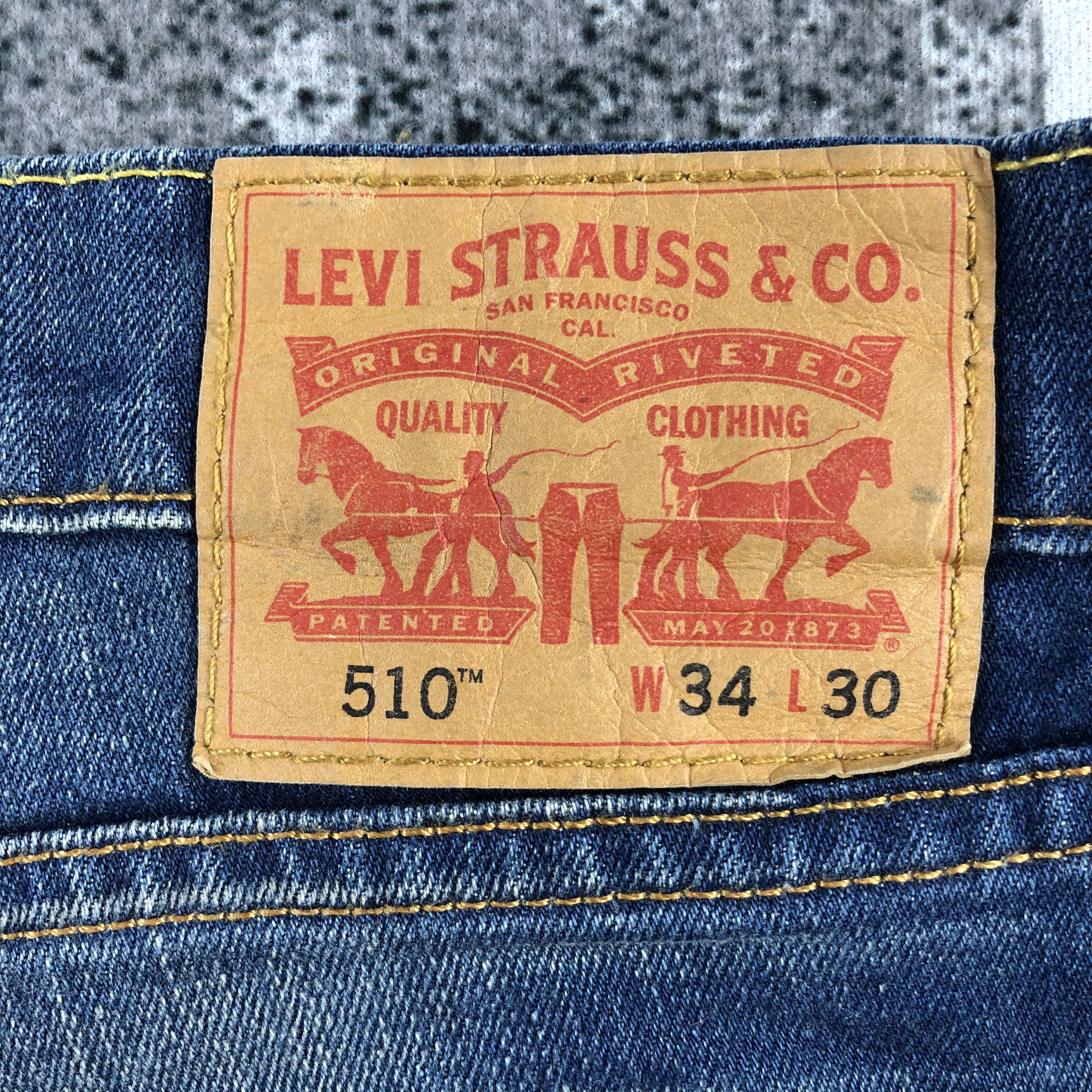 Levi's Vintage Levis 510 Jeans Faded Blue Denim KJ995 Size US 34 / EU 50 - 5 Thumbnail