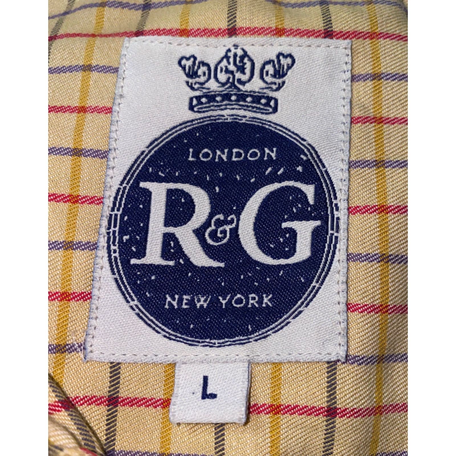 Robert Graham Robert Graham Shirt Mens Long Sleeve Button-Up Beige Checkered Size L Flip Cuff Casual Shirt Size US L / EU 52-54 / 3 - 2 Thumbnail