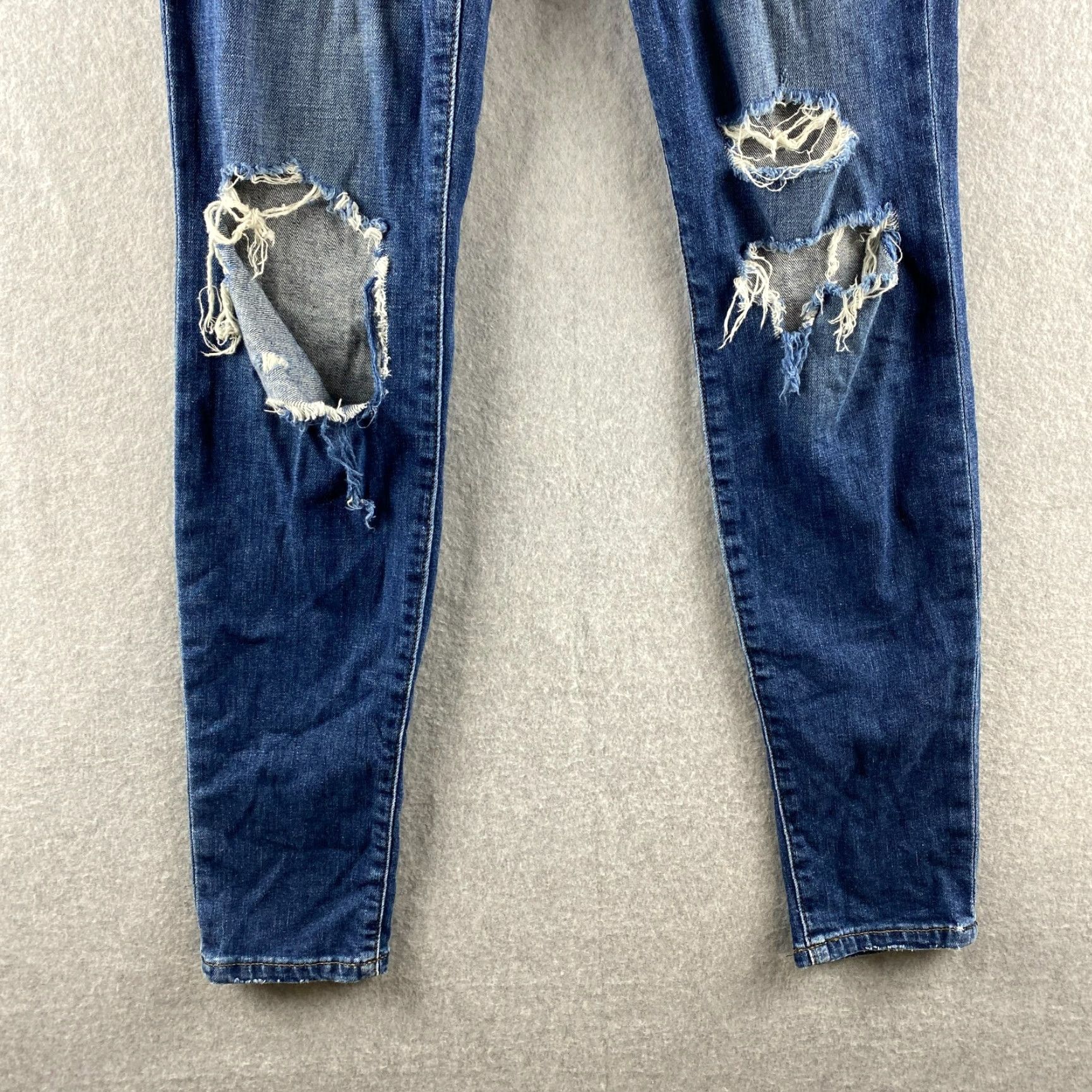 Vintage Joe's Jeans Womens Jeans 27 Blue Mid-Rise Skinny Distressed Denim 5-Pocket Womens Size 27" / US 4 / IT 40 - 3 Thumbnail