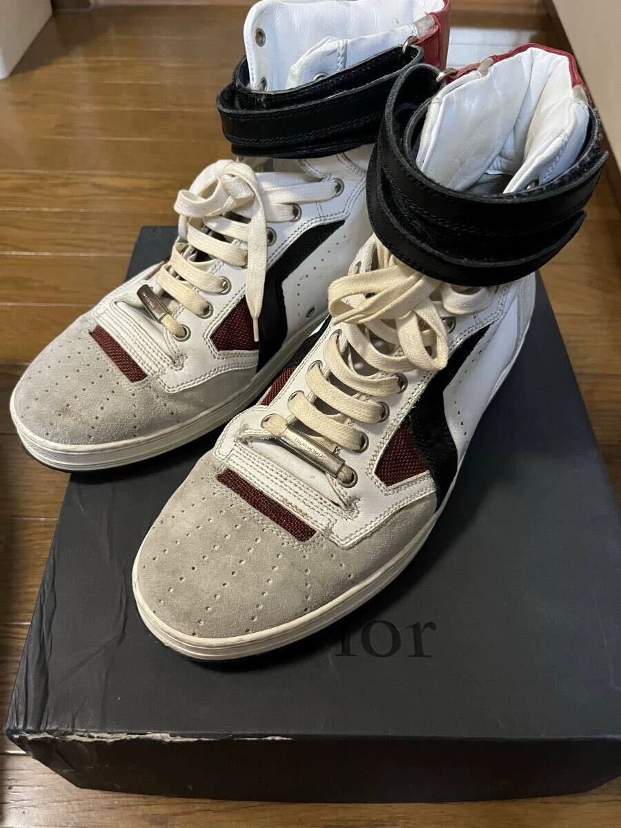 Dior × Hedi Slimane Dior Homme AW04 “VOTC” Zip Up High Top Boxing