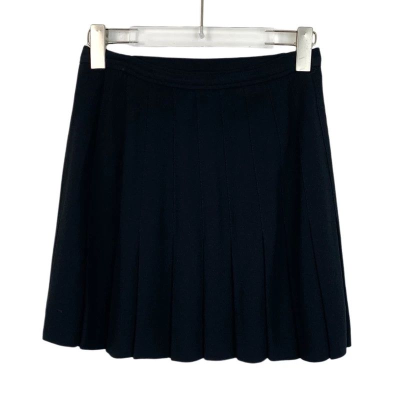 Dior Dior Black side button pleated casual short skirt Size 42" / US 20 - 2 Thumbnail
