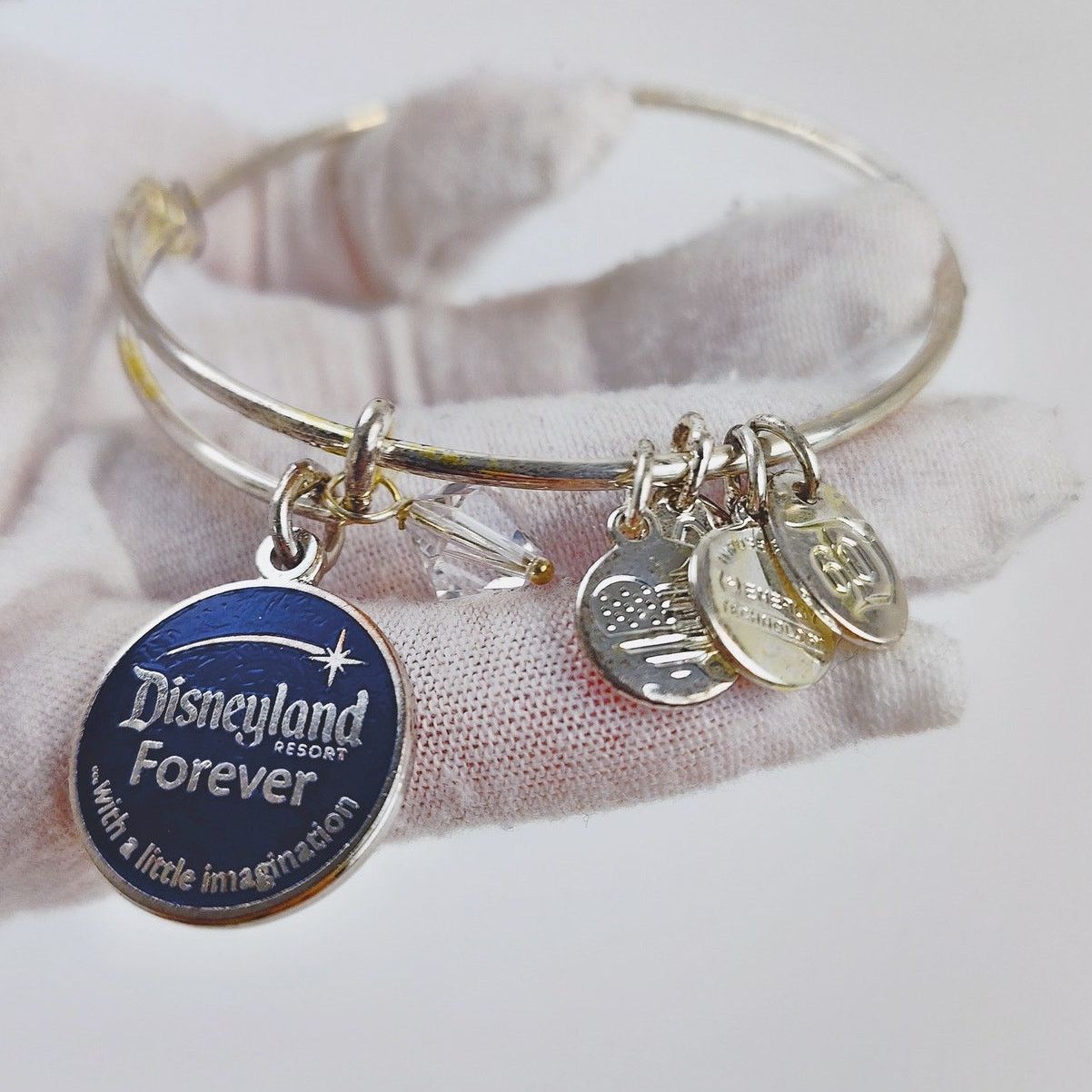 Disney Alex and Ani Disneyland Forever Charm Bangle - Silver Toned Size ONE SIZE - 3 Thumbnail
