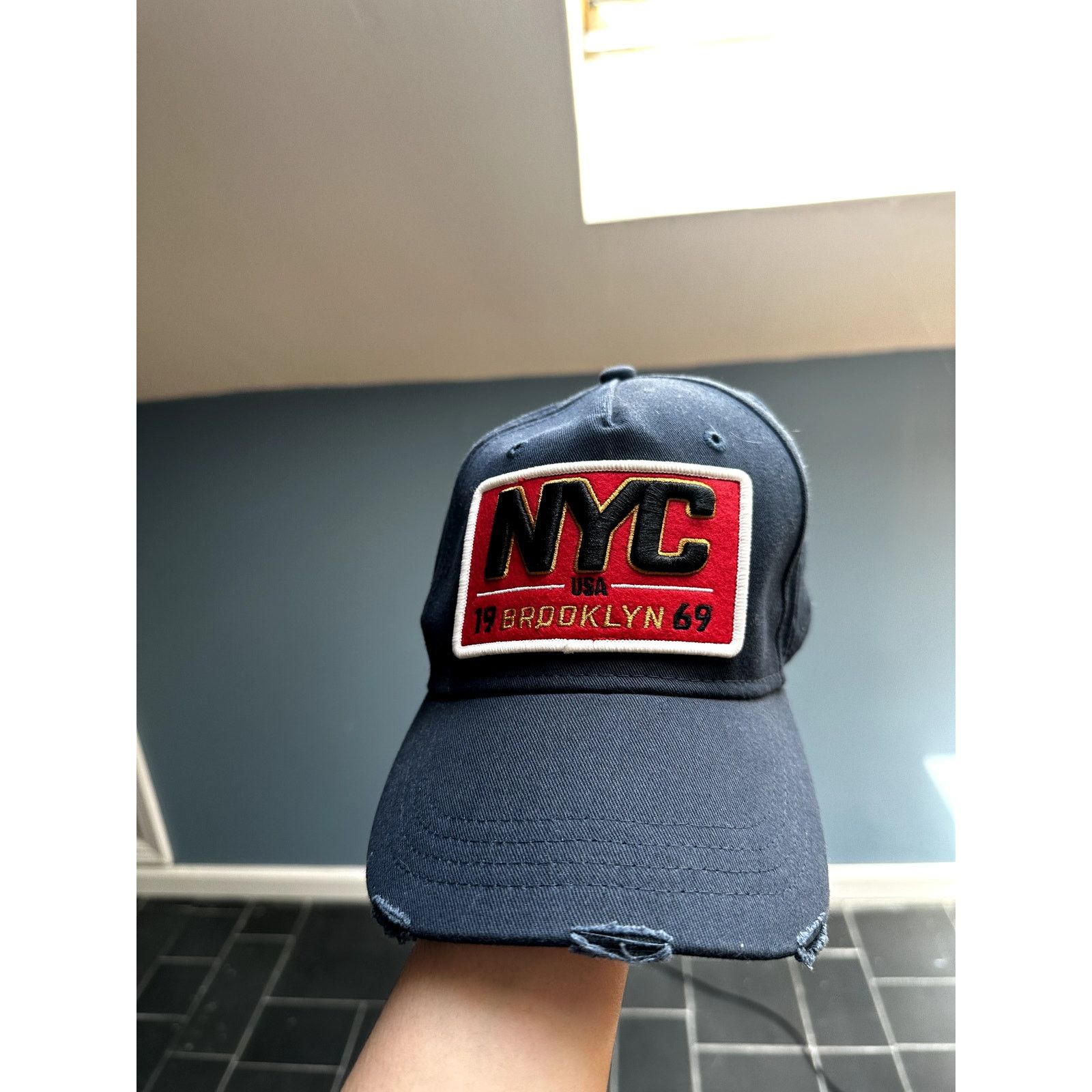 Other distressed navy blue nyc hat Size ONE SIZE - 1 Thumbnail