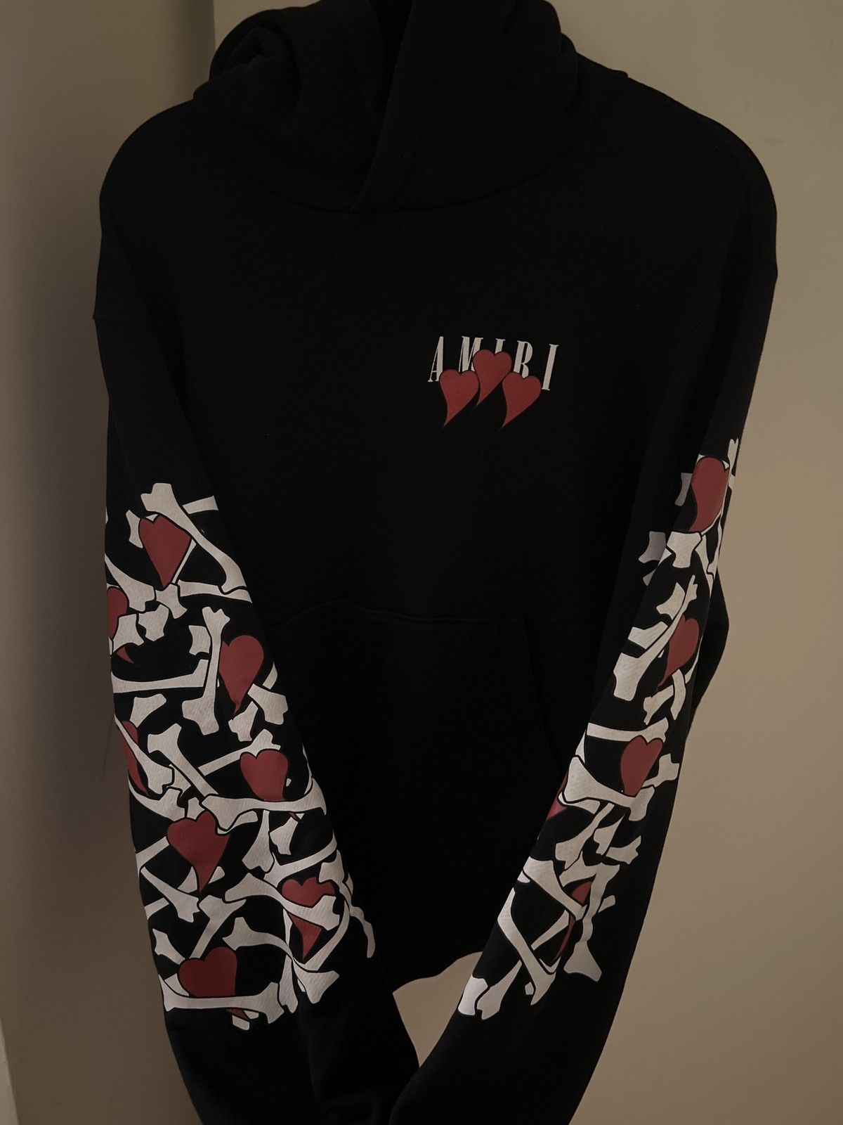 Amiri AMIRI 3 Hearts Bones Hoodie Size US L / EU 52-54 / 3 - 4 Thumbnail