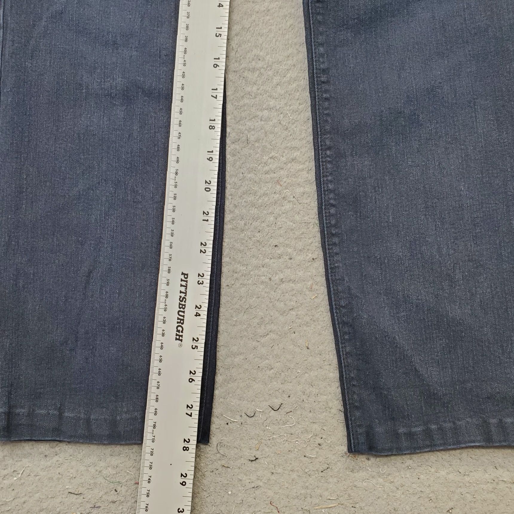 NYDJ NYDJ Marilyn Straight Jeans Womens 8 Blue Denim Double Stitch 5-Pocket Design Size 30" / US 8 / IT 44 - 4 Thumbnail