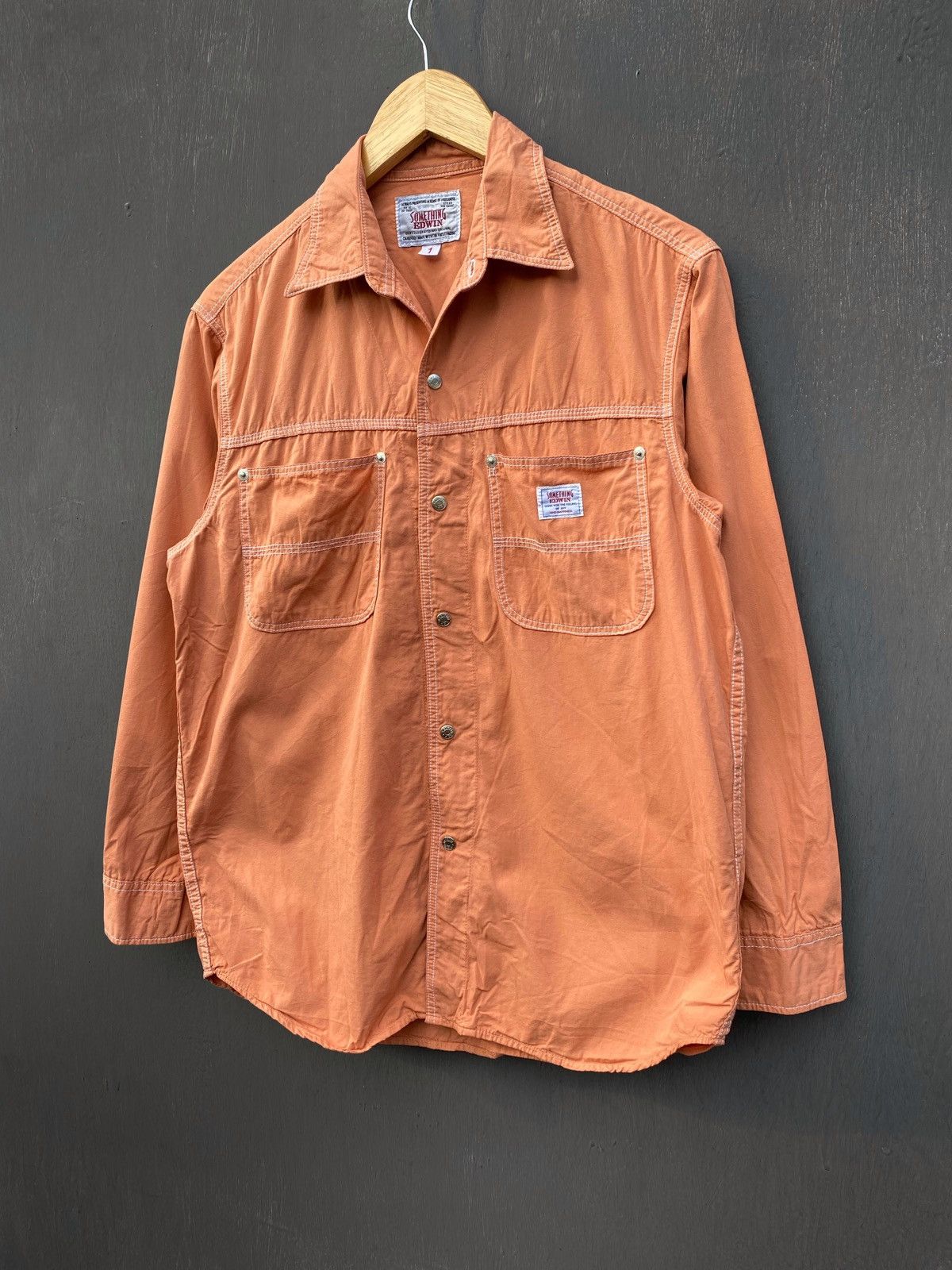 Edwin EDWIN Something Vintage chest pocket shirt size 1 made japan Size US S / EU 44-46 / 1 - 1 Thumbnail