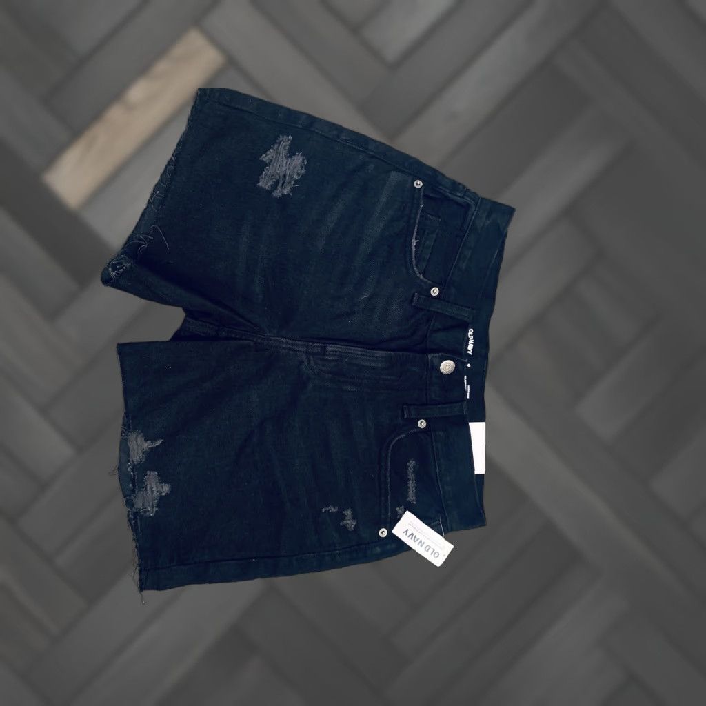 Old Navy Old Navy Women’s Slouchy Straight High-Rise Denim Cut Off Jean Shorts Size 0 Size 25" / US 0 / IT 36 - 1 Thumbnail