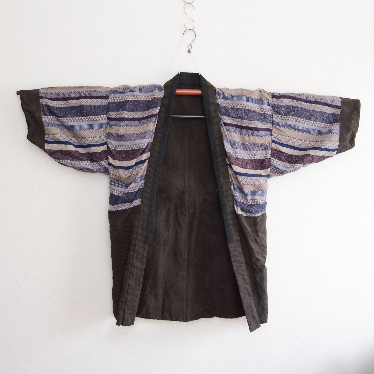 Other Japan Vintage Men’s Haori Kimono Jacket Striped Bold Lining Size US XL / EU 56 / 4 - 2 Thumbnail