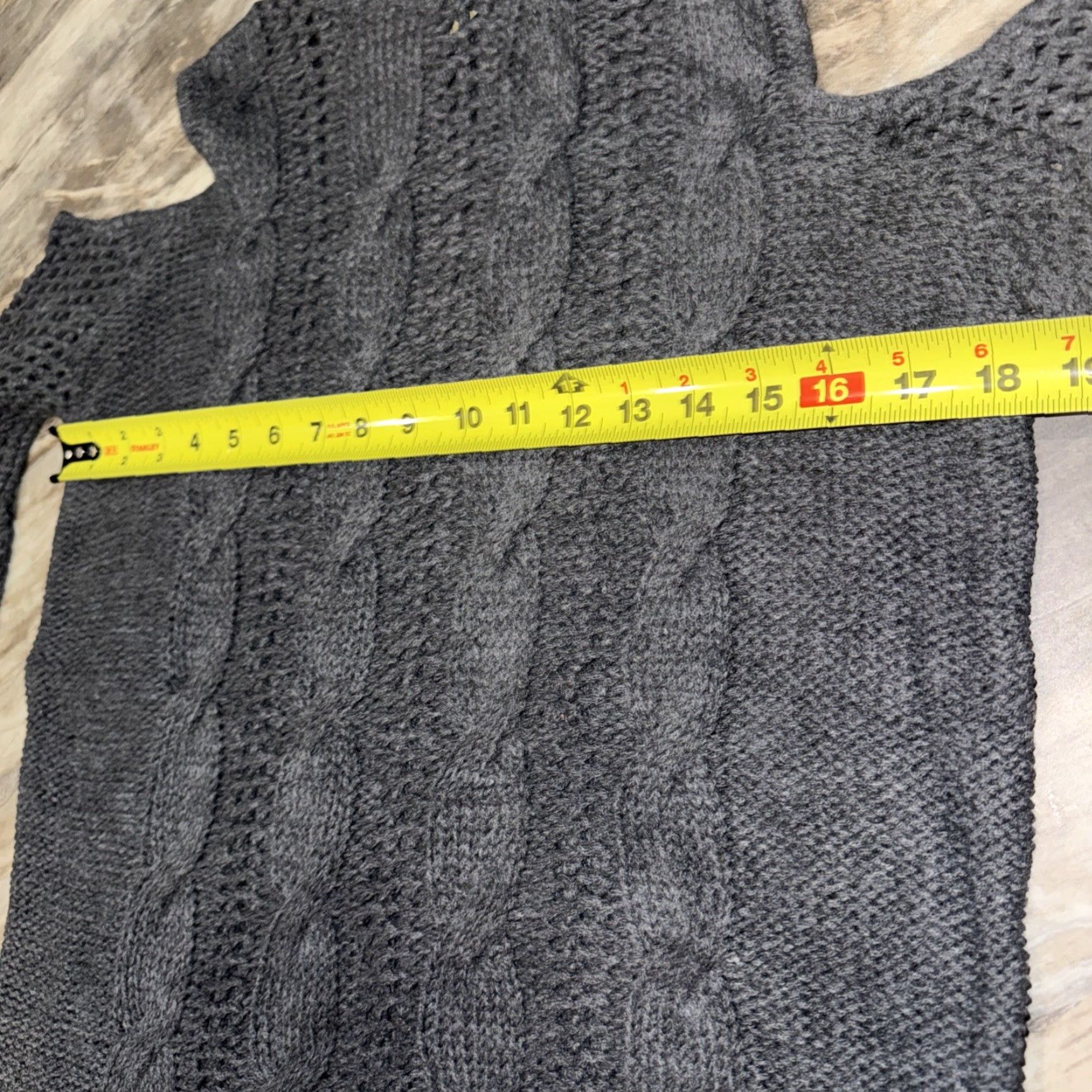 American Eagle Outfitters VINTAGE American Eagle Outfitters Cold Shoulder Gray Cable Knit Turtleneck Sweater M Charcoal Gray Crochet Open Knit Pullover Long Sleeve Women Size M / US 6-8 / IT 42-44 - 6 Thumbnail