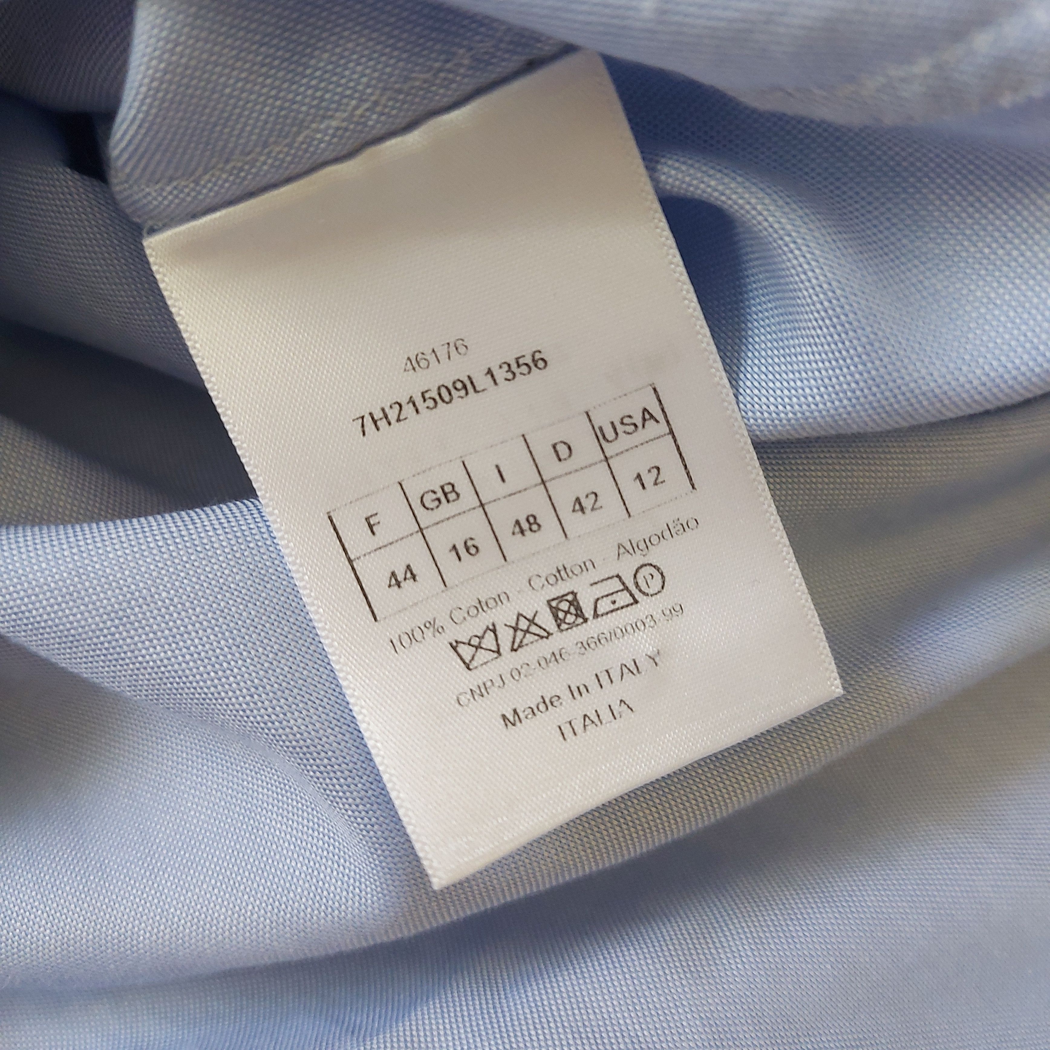 Christian Dior Monsieur Christian Dior blue dress shirt Size XL / US 12-14 / IT 48-50 - 2 Thumbnail