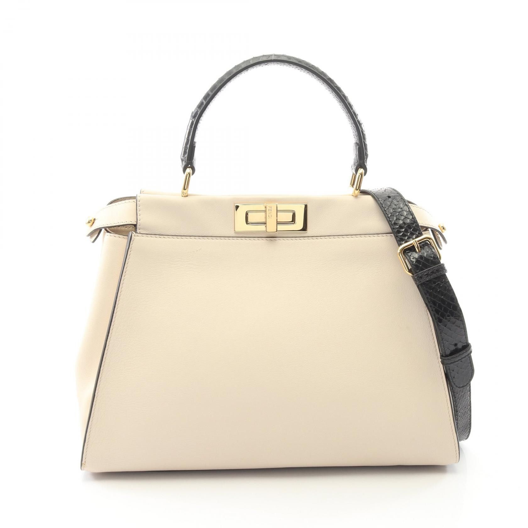 Fendi Fendi FENDI Peekaboo Regular 2way bag Leather Handbag 8BN290-A0VI DUTY FREE for USA Size ONE SIZE - 1 Thumbnail