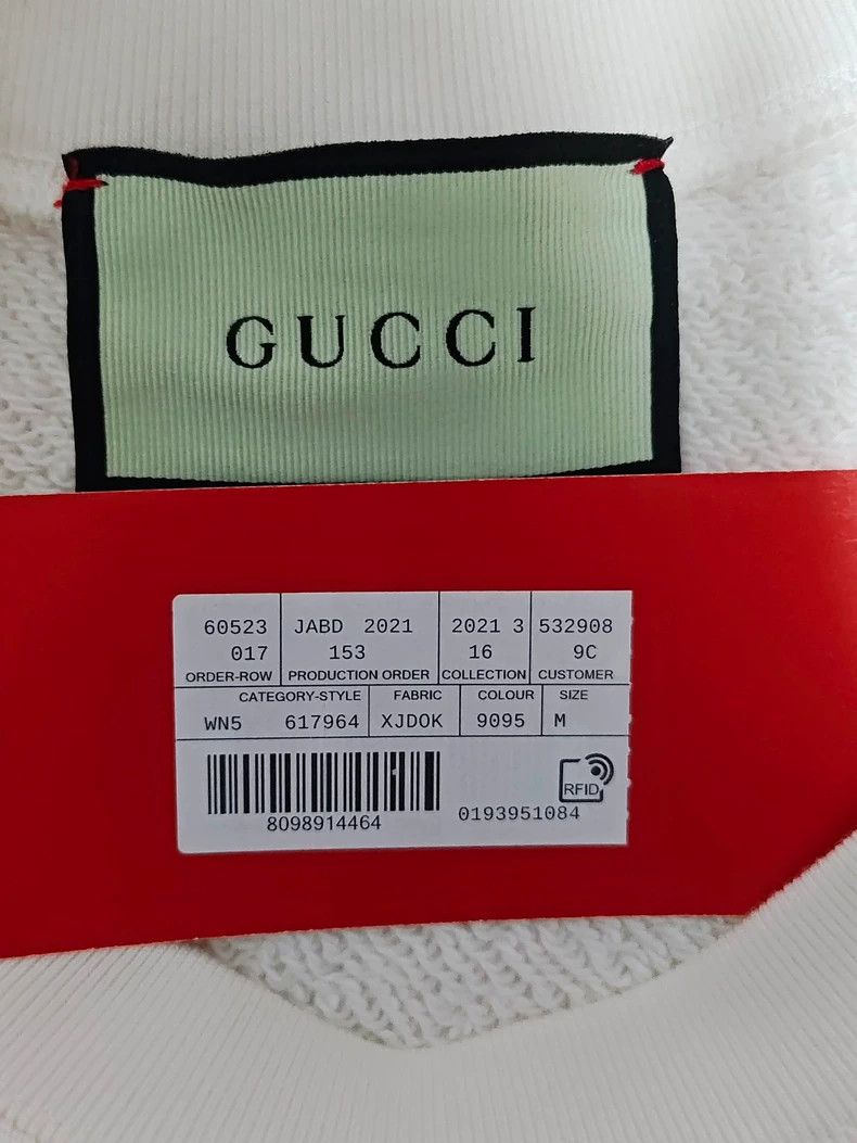 Gucci Gucci22fw heart apple pattern round-neck sweatshirt 2503-Ne Size US M / EU 48-50 / 2 - 4 Thumbnail