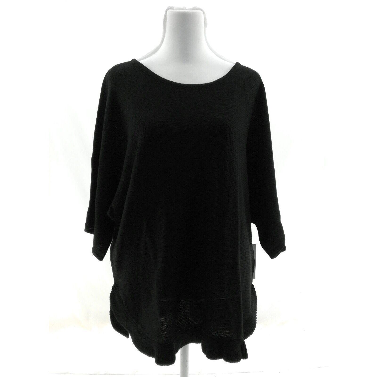 Other NY Collection Black Drp Shoulder Sweater - Size Small Size S / US 4 / IT 40 - 1 Thumbnail