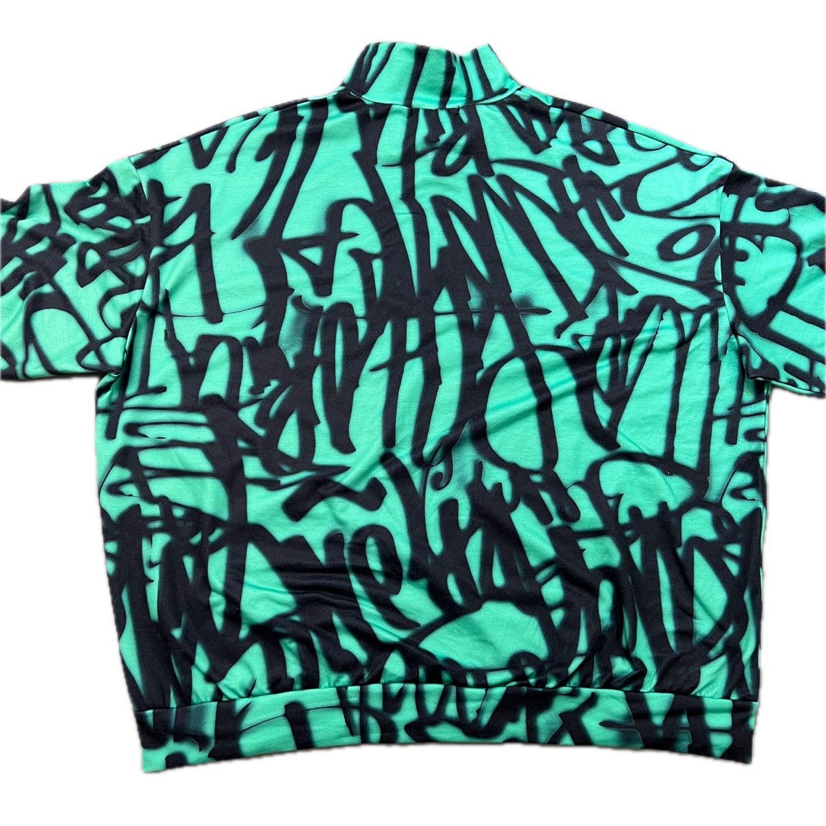 Designer Y2K Quarter Zip Graffiti Pullover Sweatshirt Size US XL / EU 56 / 4 - 4 Thumbnail