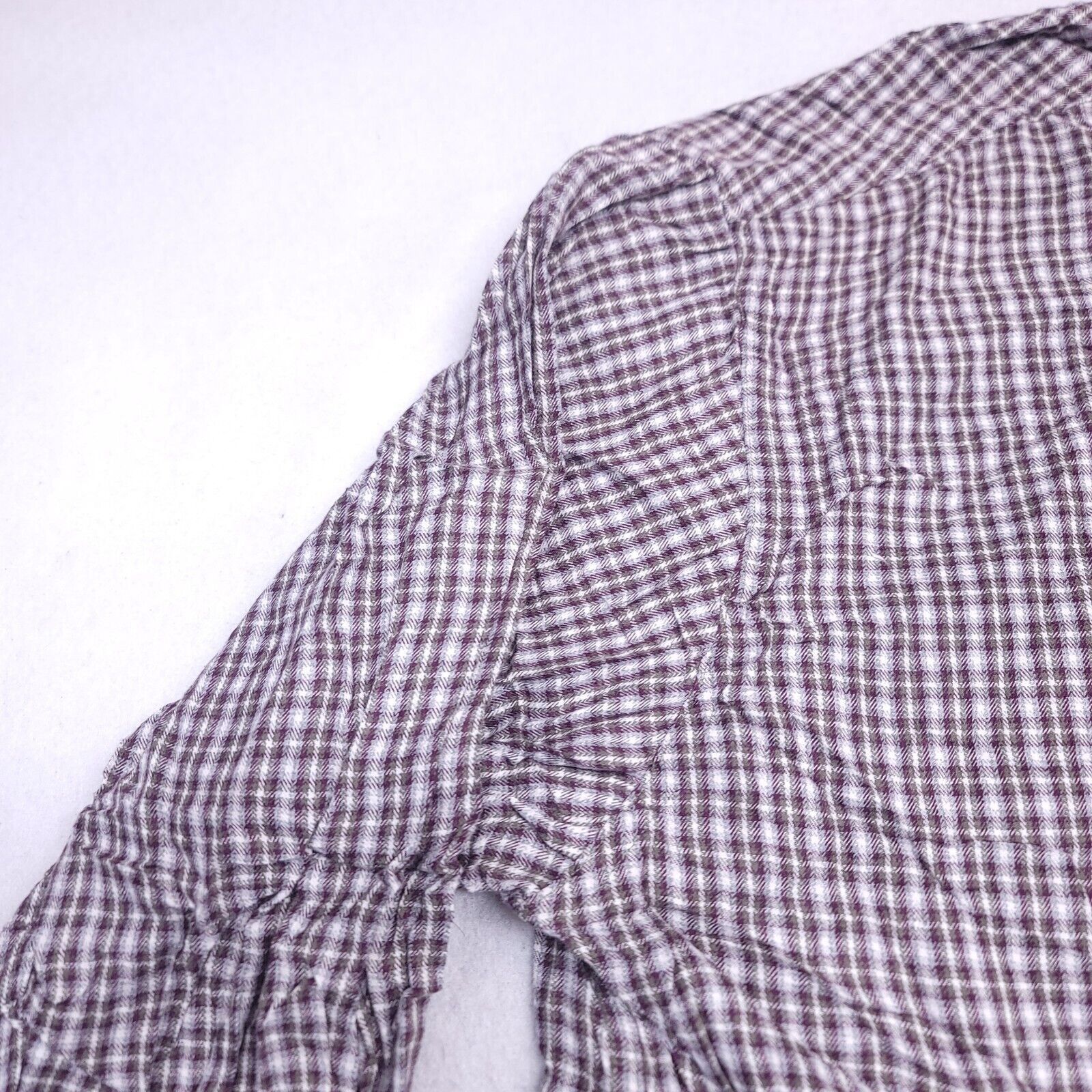 Trader Bay Trader Bay Tartan Flannel Button Up Shirt Men Size XL Maroon Size US XL / EU 56 / 4 - 4 Thumbnail