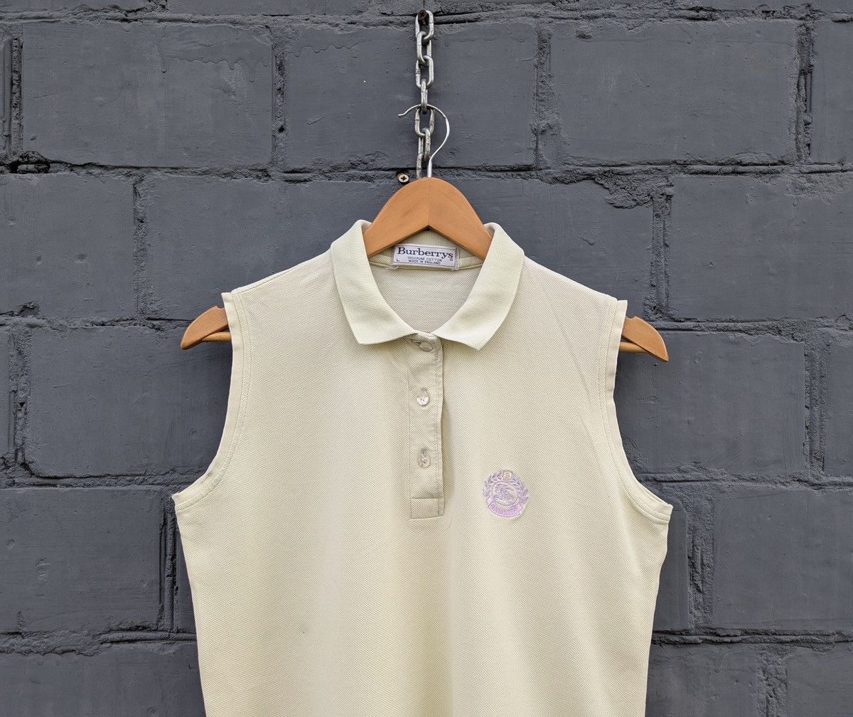 Burberry Burberrys Polo Shirt Short Sleeve Embroidered Logo Size L / US 10 / IT 46 - 3 Thumbnail