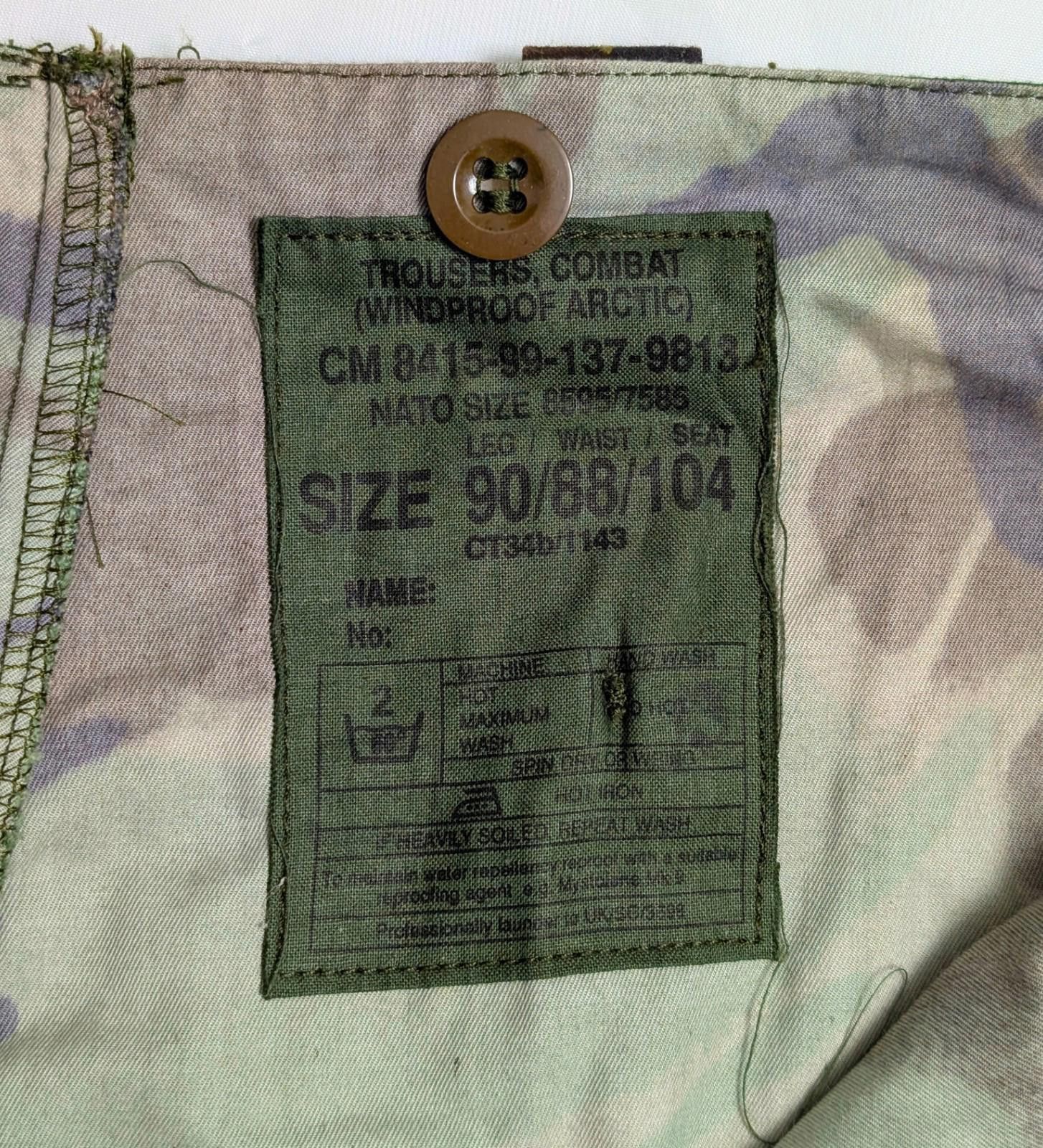 Other British Army Windproof DPM Combat Trousers - 1980s/90s Size ONE SIZE - 2 Thumbnail
