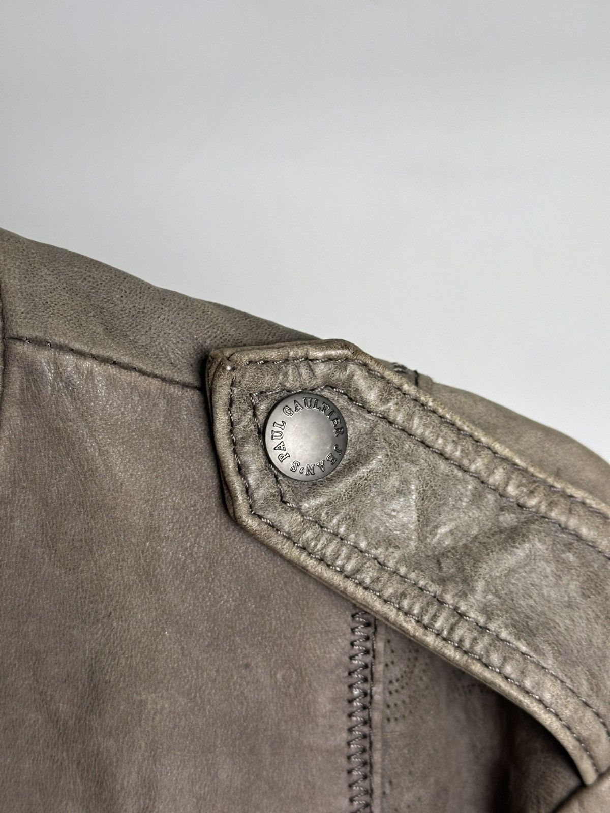 Jean Paul Gaultier 00’s Jean Paul Gaultier Sheepskin Leather Biker Jacket Size US M / EU 48-50 / 2 - 7 Thumbnail