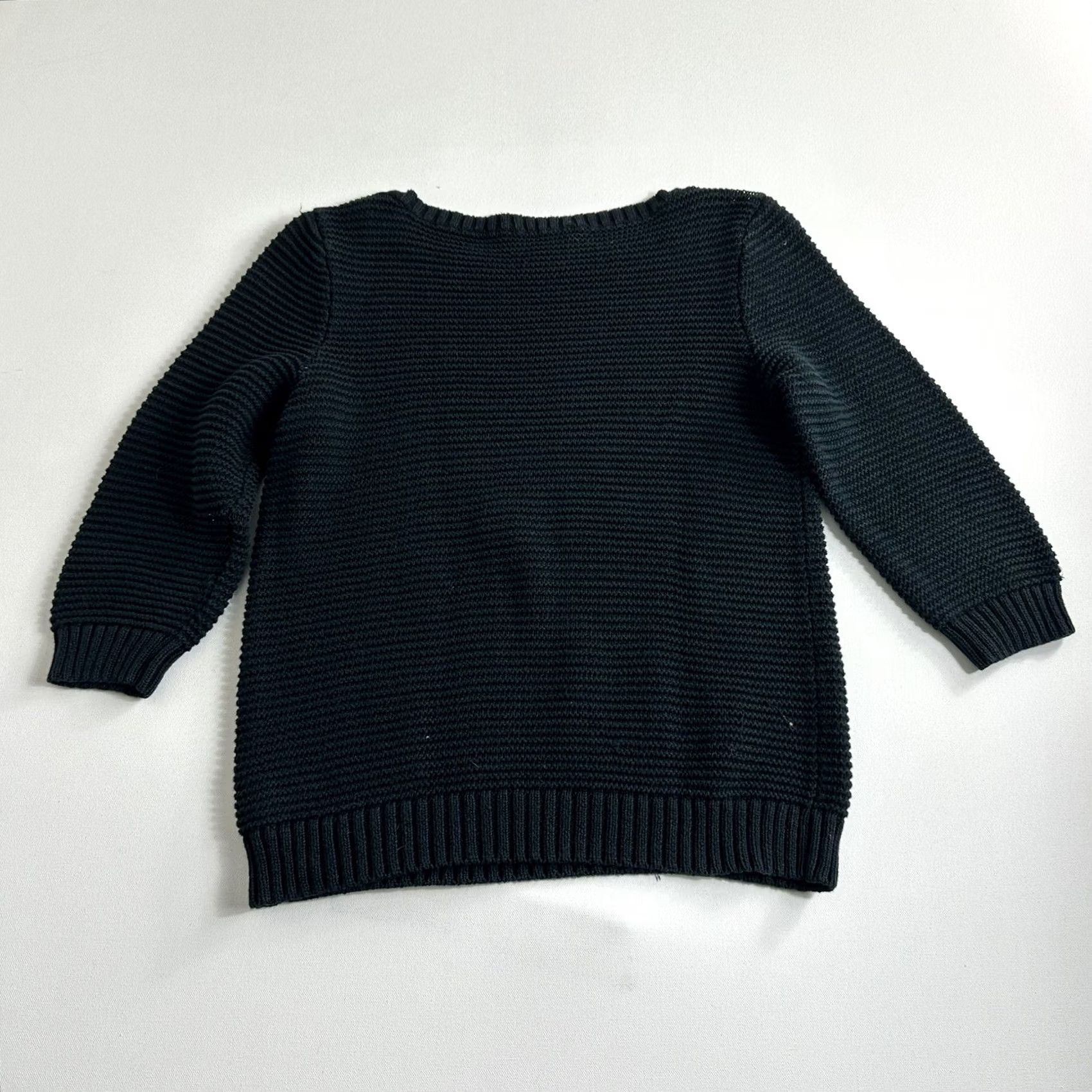Ralph Lauren Lauren Ralph Lauren Sweater Women's XL Black Long Sleeve Ribbed Pullover Regular Fit Modern Knit Ribbed Pullover Women Holiday Casual Size XL / US 12-14 / IT 48-50 - 2 Thumbnail