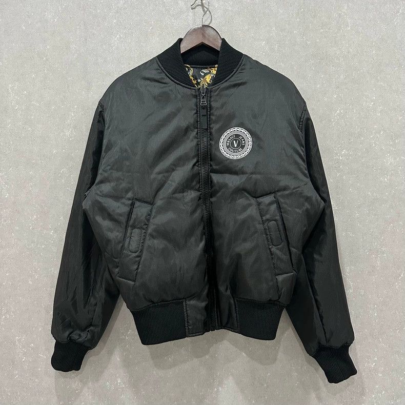 Versace Floral reversible bomber jacket