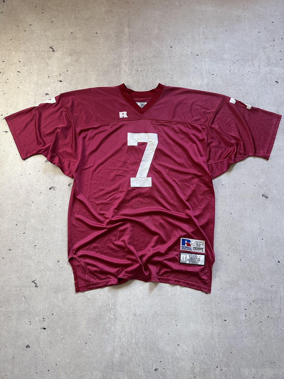Russell Athletic × Vintage Russell John Elway College Jersey Stanford University Size US L / EU 52-54 / 3 - 3 Thumbnail