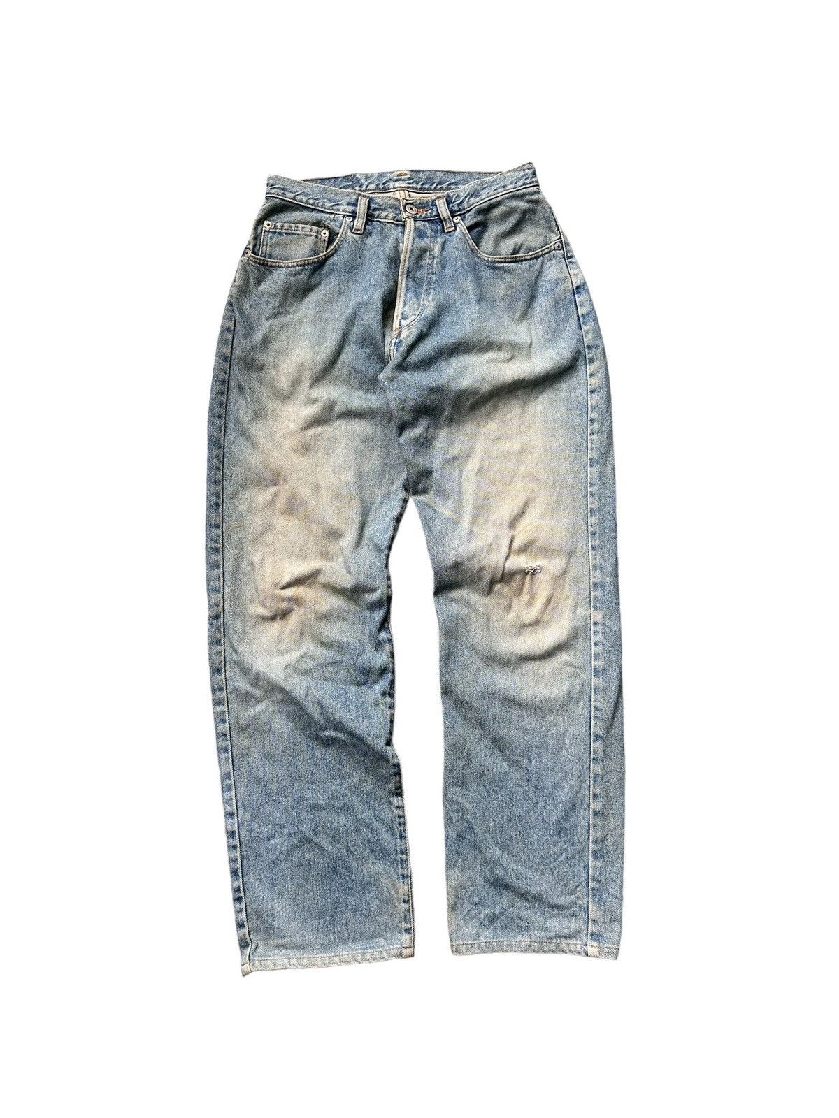 image of Vintage Liberto Distressed Denim in Blue, Men's (Size 30)