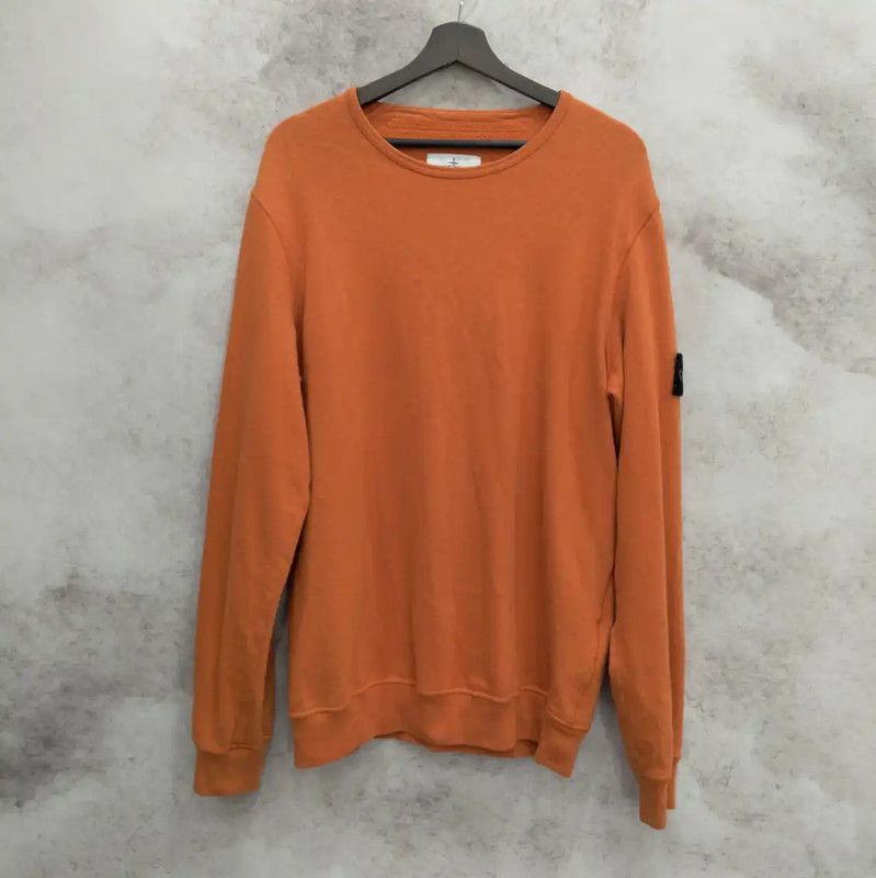 Stone Island Stone Island Orange Long Sleeve Sweatshirt for Men 0089 Size US XL / EU 56 / 4 - 1 Thumbnail
