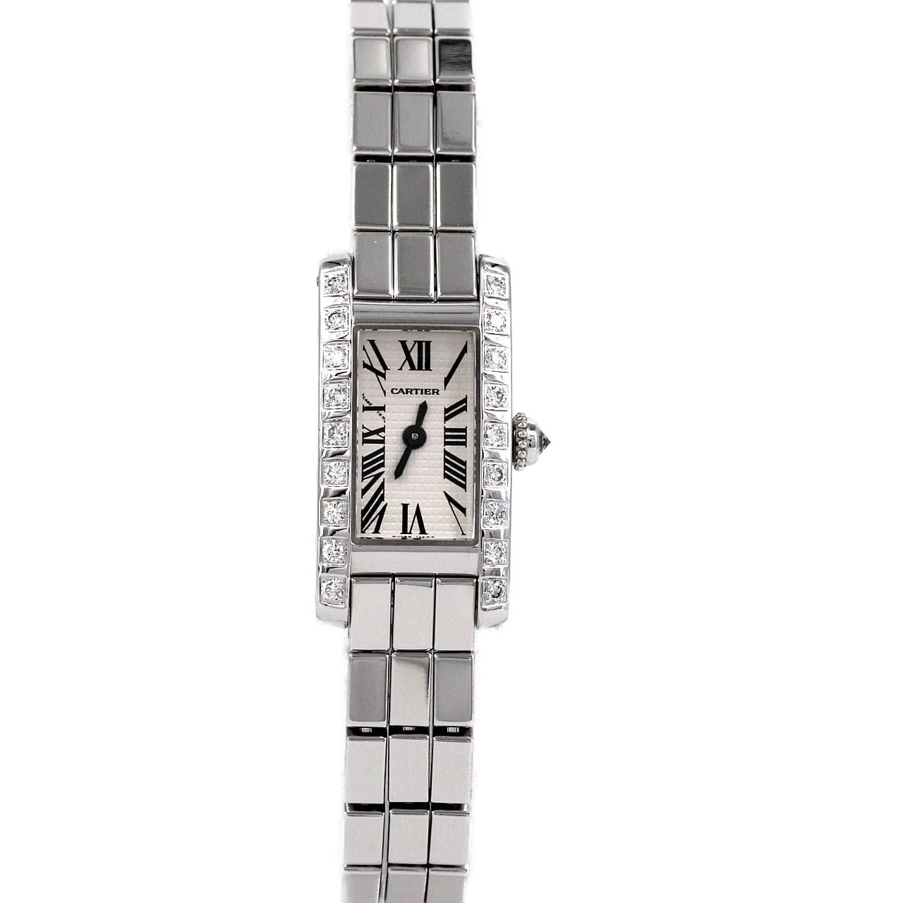 Cartier Cartier Cartier Tank Allonge White Gold Quartz Precious Metal Quartz WJ2003W3 DUTY FREE for USA Size ONE SIZE - 1 Thumbnail