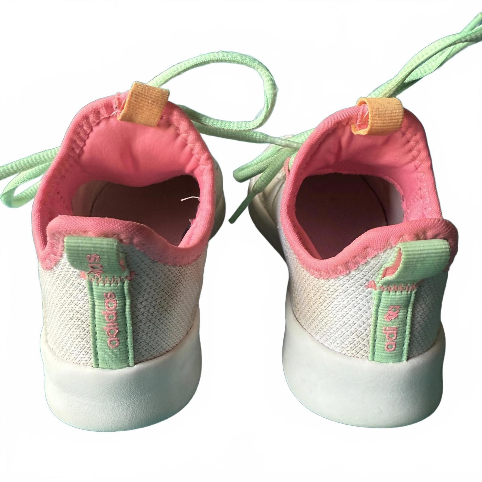 Adidas adidas Cloudfoam kids sneakers mesh pastel lace-up size 11K Size US 11 / IT 41 - 3 Thumbnail