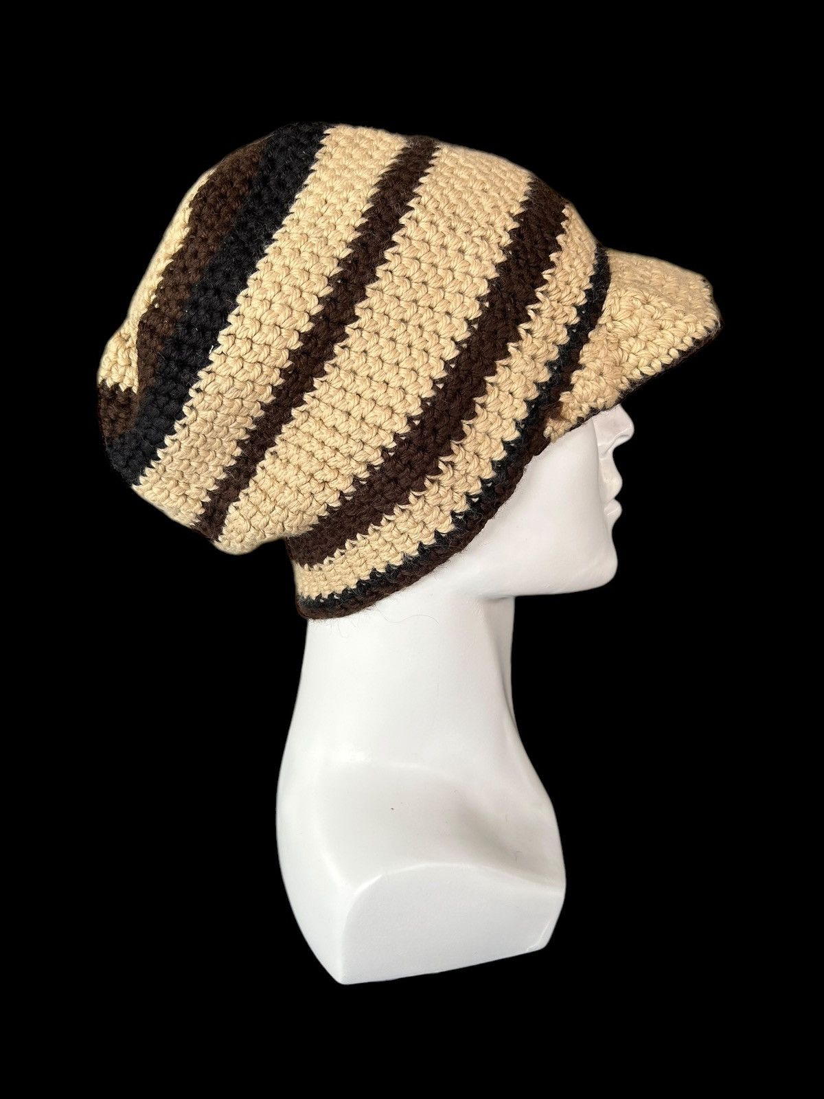 Japanese Brand × Kapital × Vintage Crochet Knitted handmade big Hats ☠️☠️ Size ONE SIZE - 3 Thumbnail