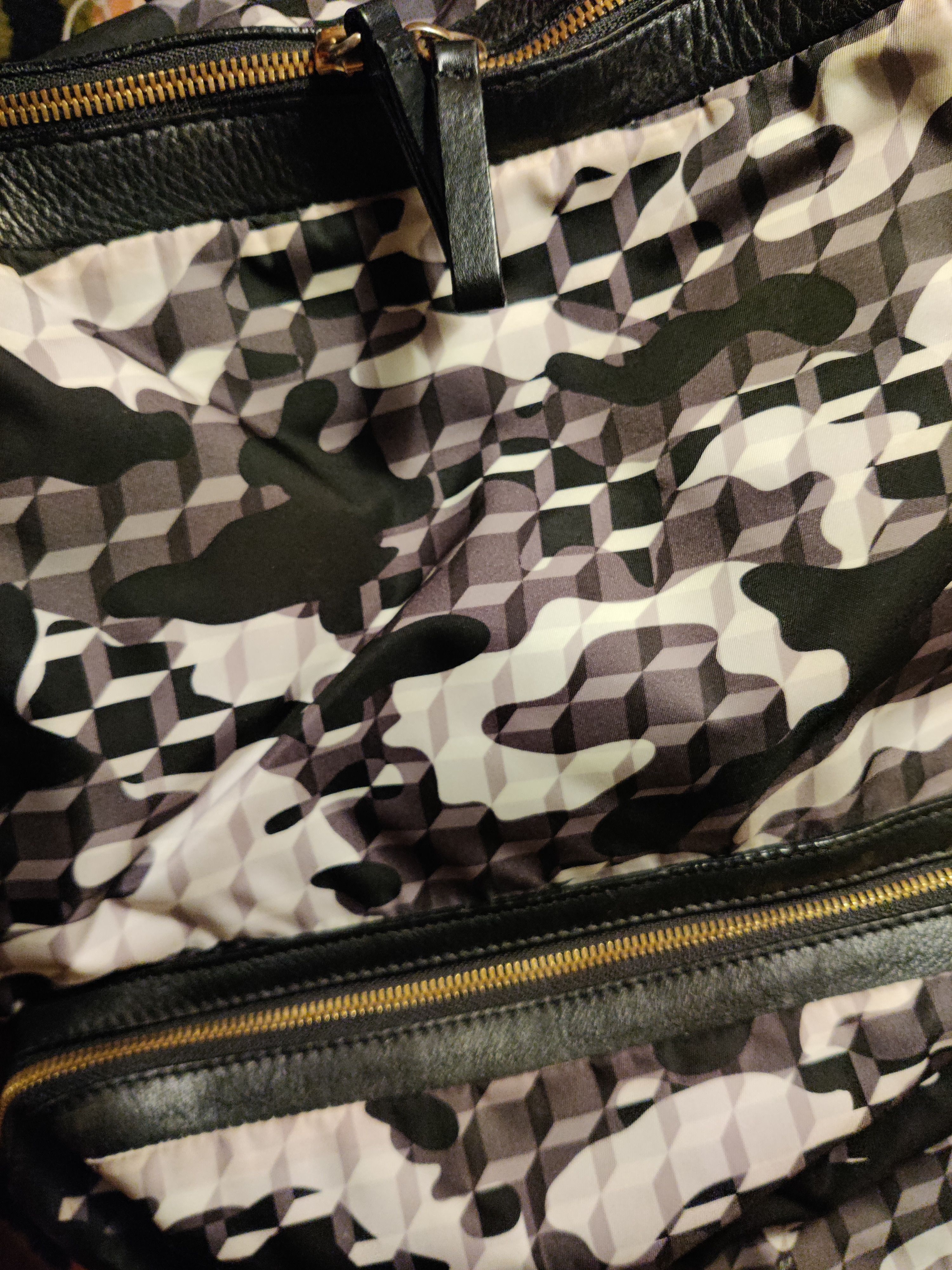 Pierre Hardy Cube print backpack, leather interior Size ONE SIZE - 6 Thumbnail