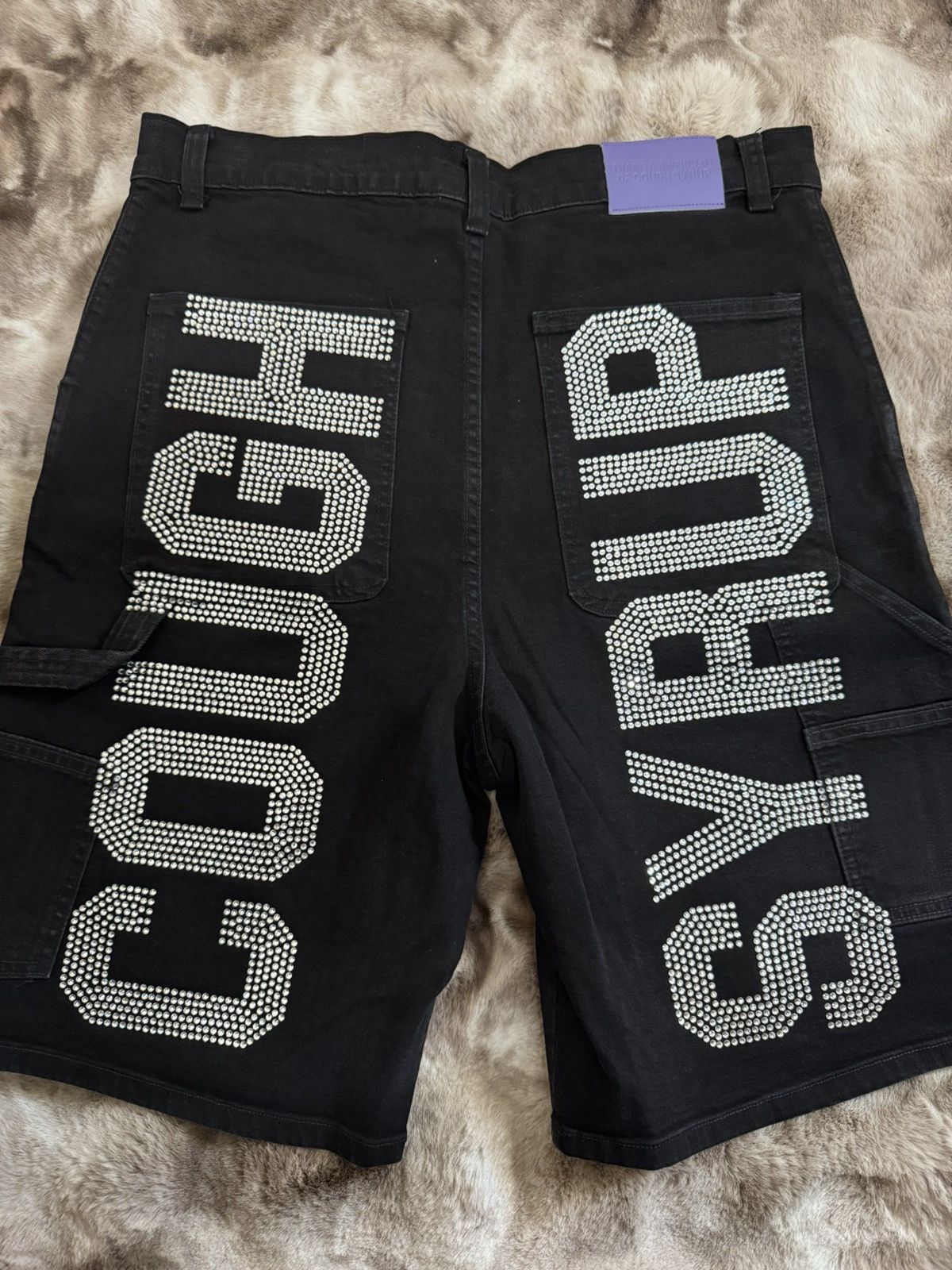 Awful Lot of Cough Syrup Awful Lotta Cough Syrup Rhinestone Shorts Size US 42 / EU 58 - 4 Thumbnail
