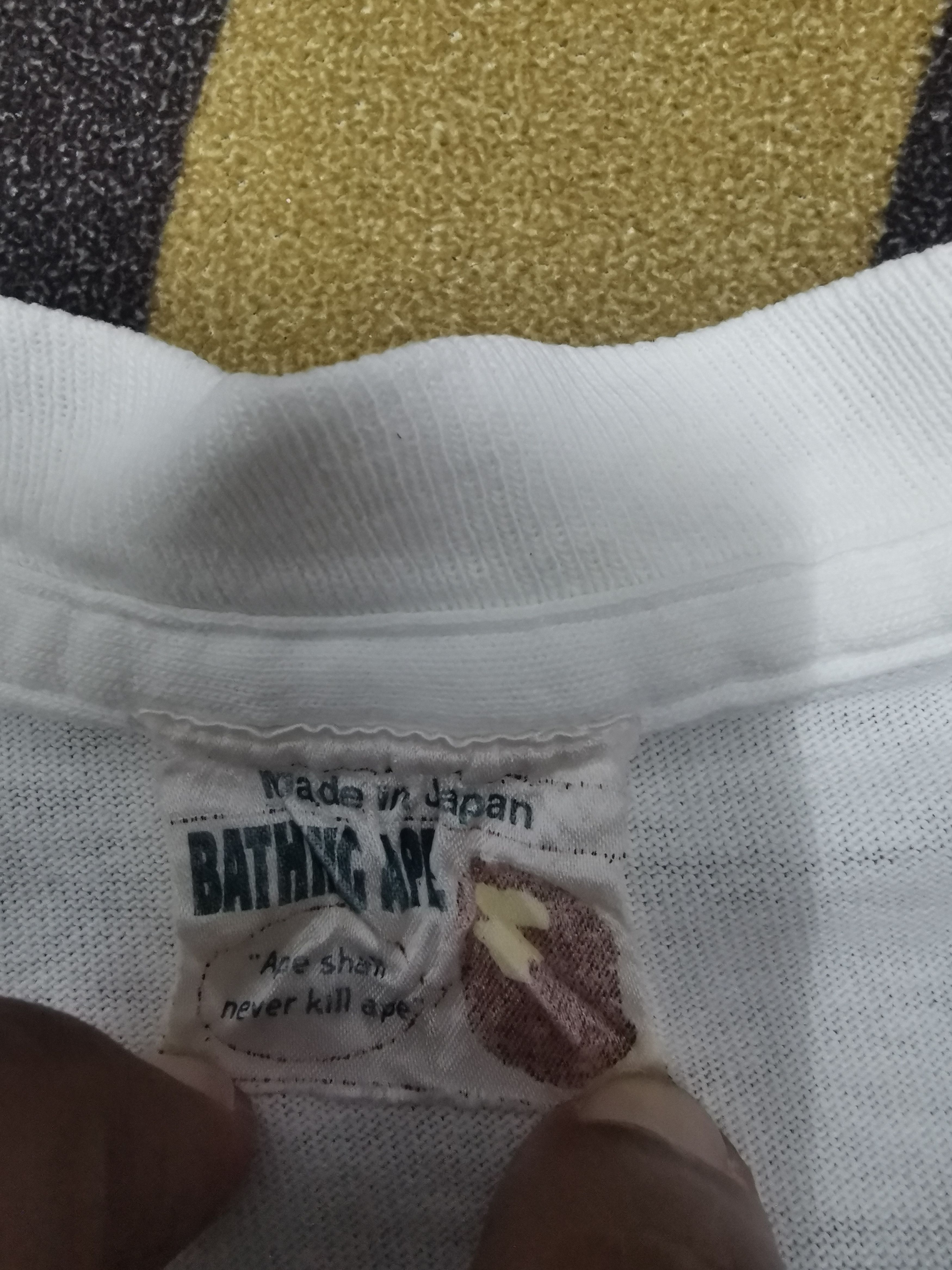 Bape × Vintage Vintage Bape College Tee Size US M / EU 48-50 / 2 - 2 Thumbnail