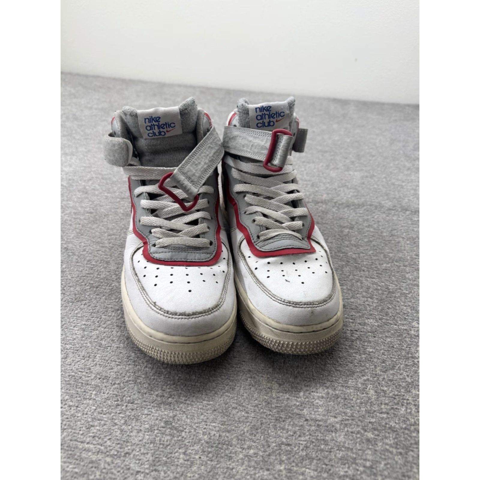Nike Nike Air Force 1 Mid 07 LV8 "Athletic Club" White-Grey-Red Sz 9 DH7451-100 Shoe Men Casual Leather Rubber Mid Top Sneaker 2022 Size US 8 / EU 41 - 5 Thumbnail