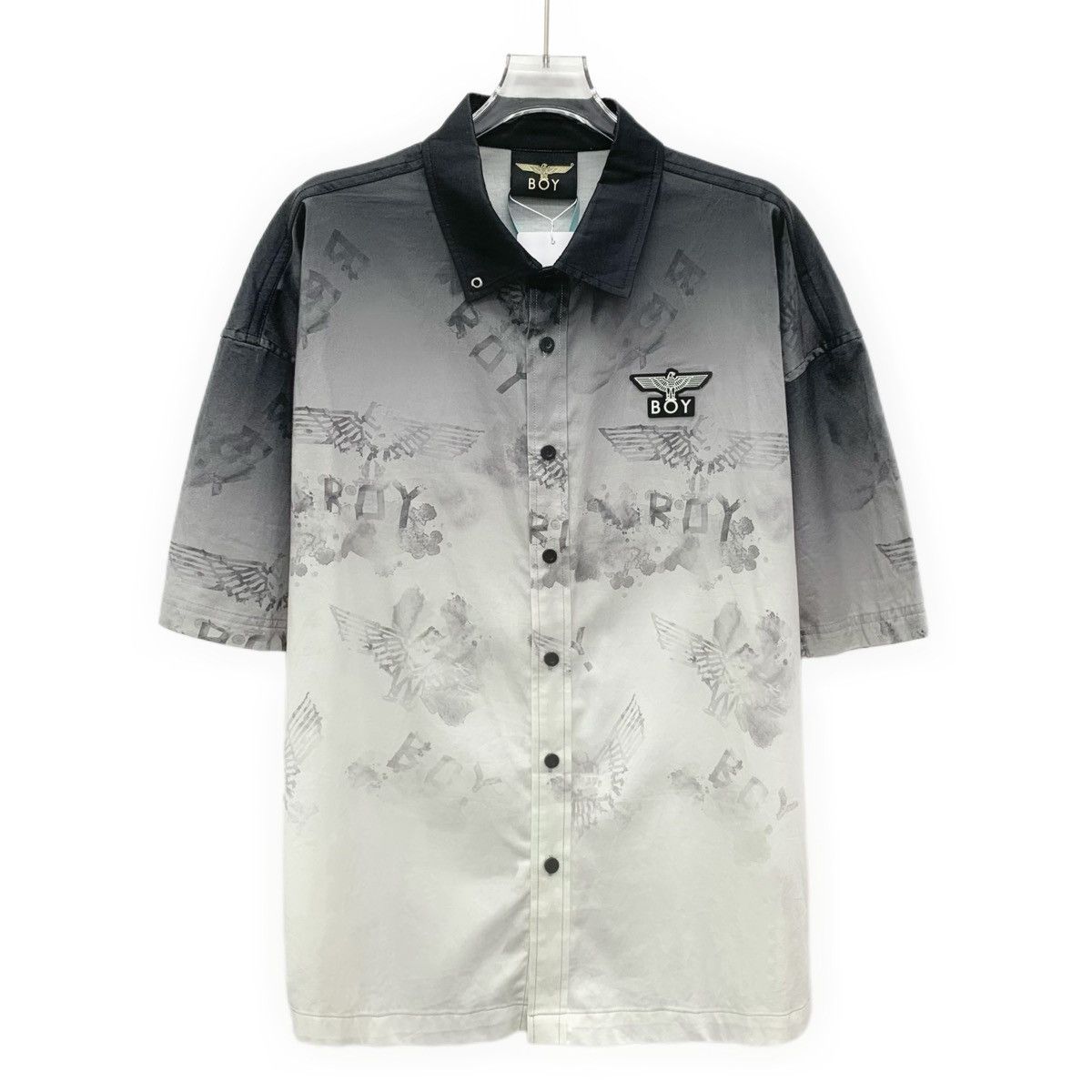 Boy London Boy London Gradient Ink Eagle Short Sleeve Shirt K26WX Size US M / EU 48-50 / 2 - 1 Thumbnail