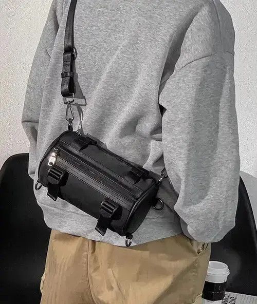 Fashion Y2K Side Bag Shoulder Bag in Blue, Men's