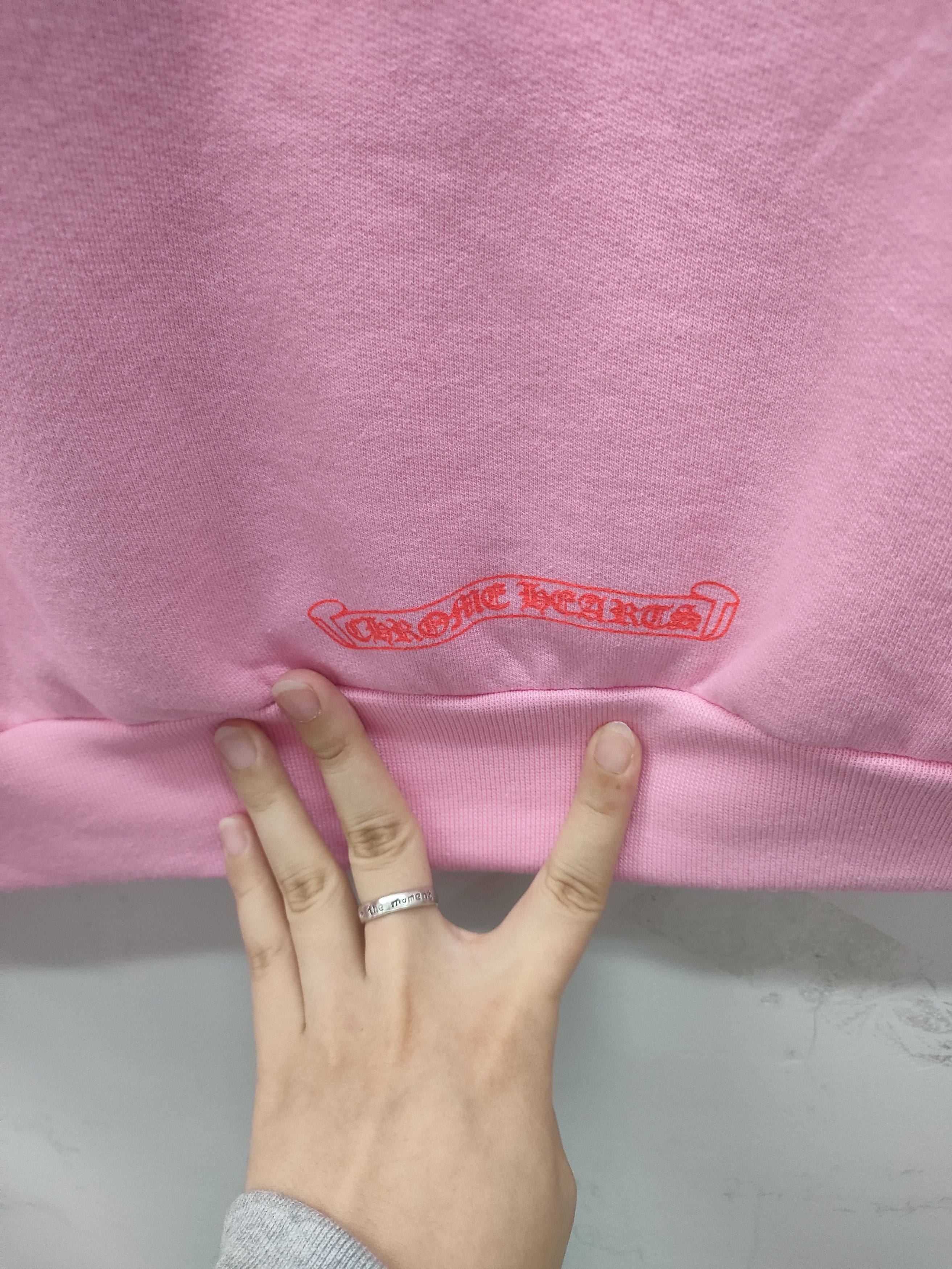 Chrome Hearts Chrome Hearts USA Script Logo Pink Pullover Hoodie Size L / US 10 / IT 46 - 4 Thumbnail